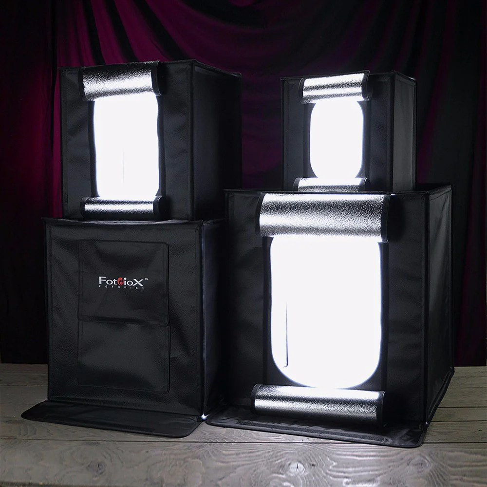 Fotodiox Pro LED Studio in a Box 24x24 - Professional Photography Lighting Kit for Portraits, Product Shoots & YouTube Videos - Perfect for Home Studios, Content Creators & Small Businesses