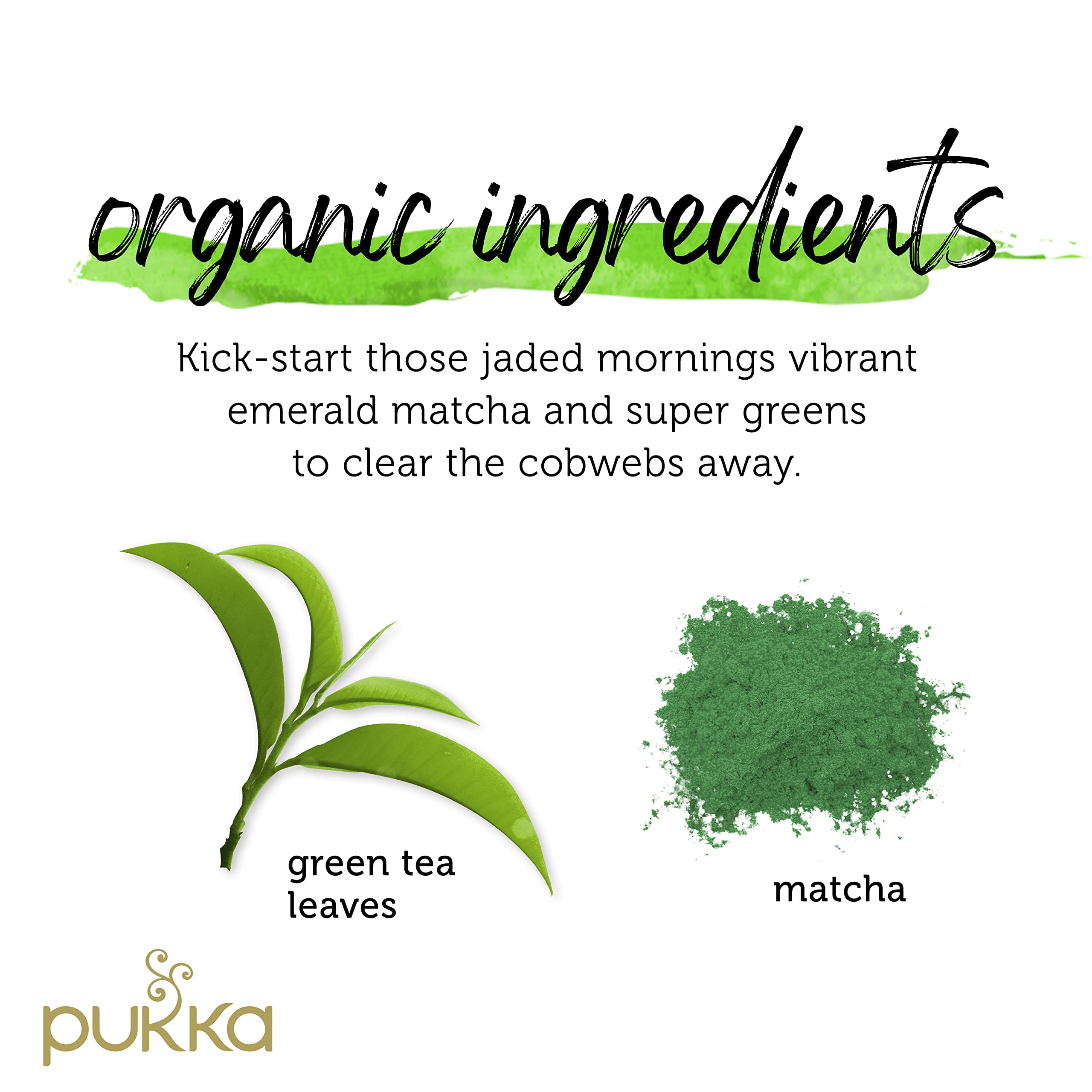 Organic Mint Match Green Tea Bags by Pukka - 20 Tea Bags (Pack of 6) | Herbal Tea for Relaxation, Detox & Energy Boost | Perfect for Morning Rituals, Afternoon Pick-Me-Ups & Evening Wind-Down