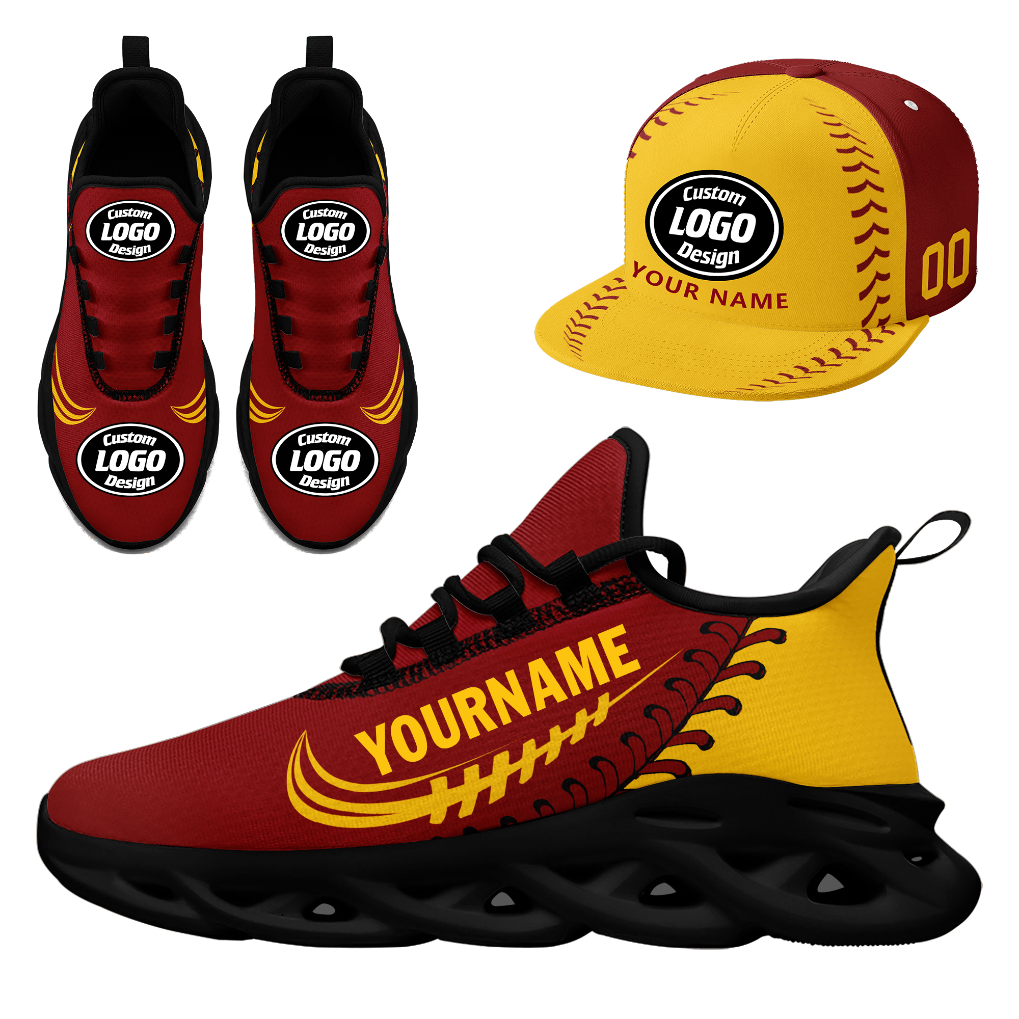 Custom MaxSoul Shoes & Hat Combo - Personalized JH bd0b00ea aa | Trendy Matching Outfit for Streetwear, Gifts & Special Occasions