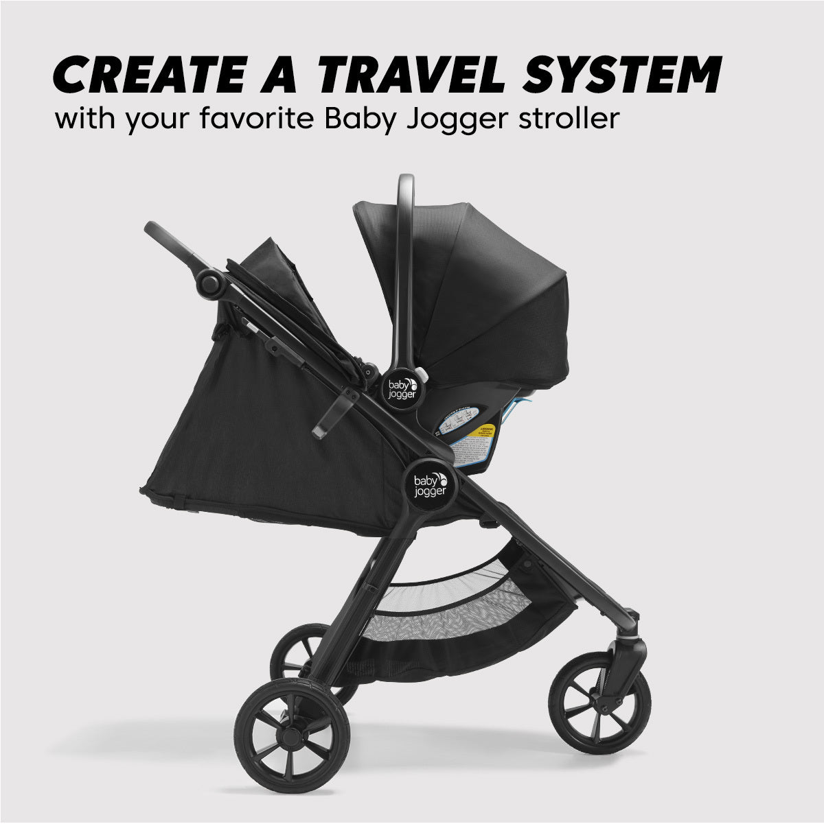 Baby Jogger City GO 2 Infant Car Seat - Lightweight & Safe for Newborns to 35 lbs | Easy Installation & Comfortable for Travel, Stroller Compatibility | Perfect for Daily Commutes, Road Trips & Air Travel with Baby