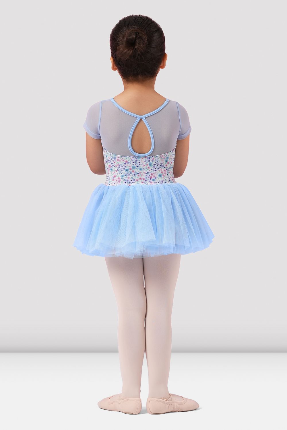 Girls Mirella Ditsy Floral Cap Sleeve Tutu Dress - Cute Party Outfit for Birthday, Easter & Special Occasions