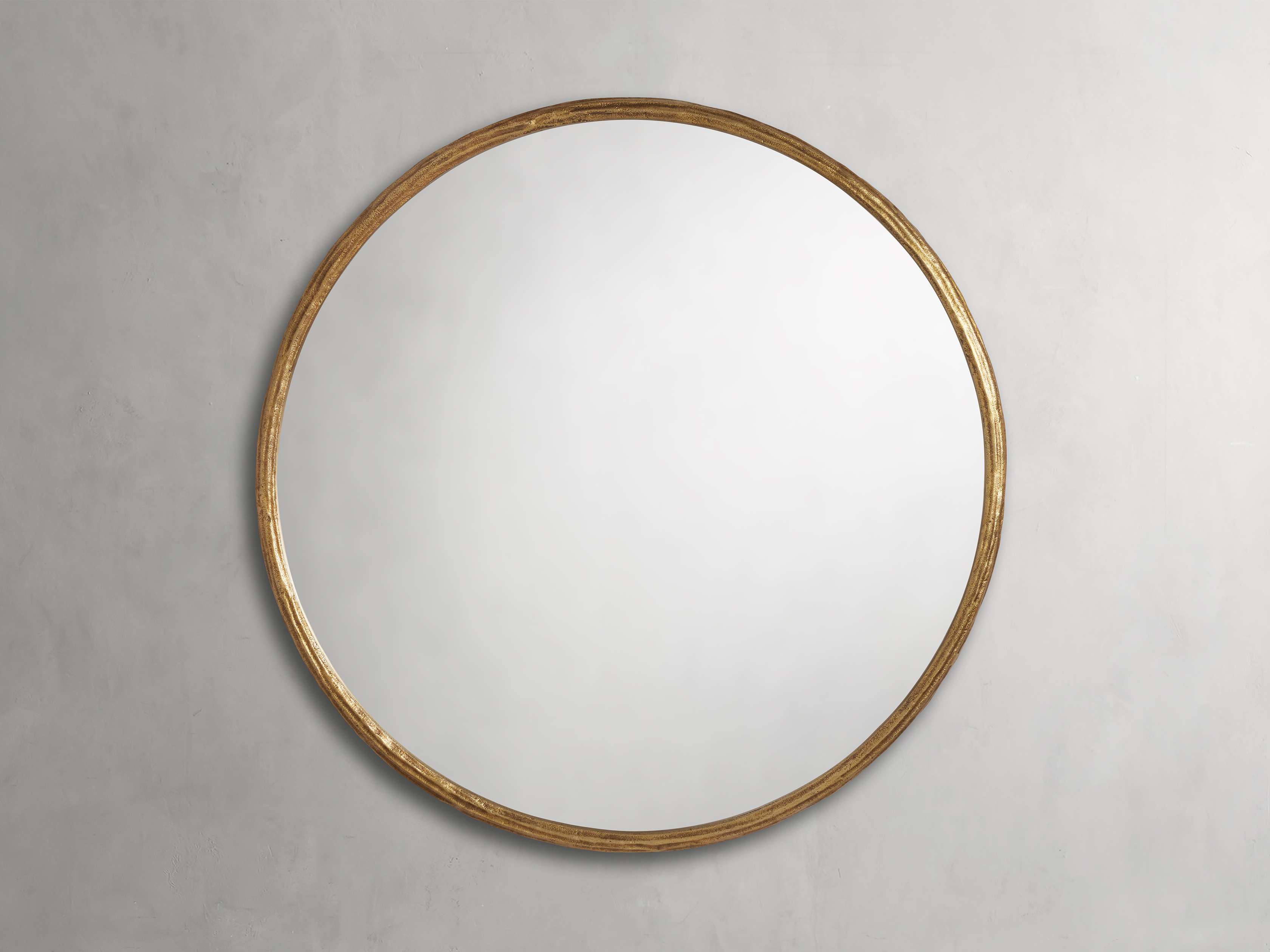 Stylish Arren Round Wall Mirror - 24 Inch Modern Decorative Mirror for Living Room, Bedroom, or Bathroom - Perfect for Home Decor and Vanity Use