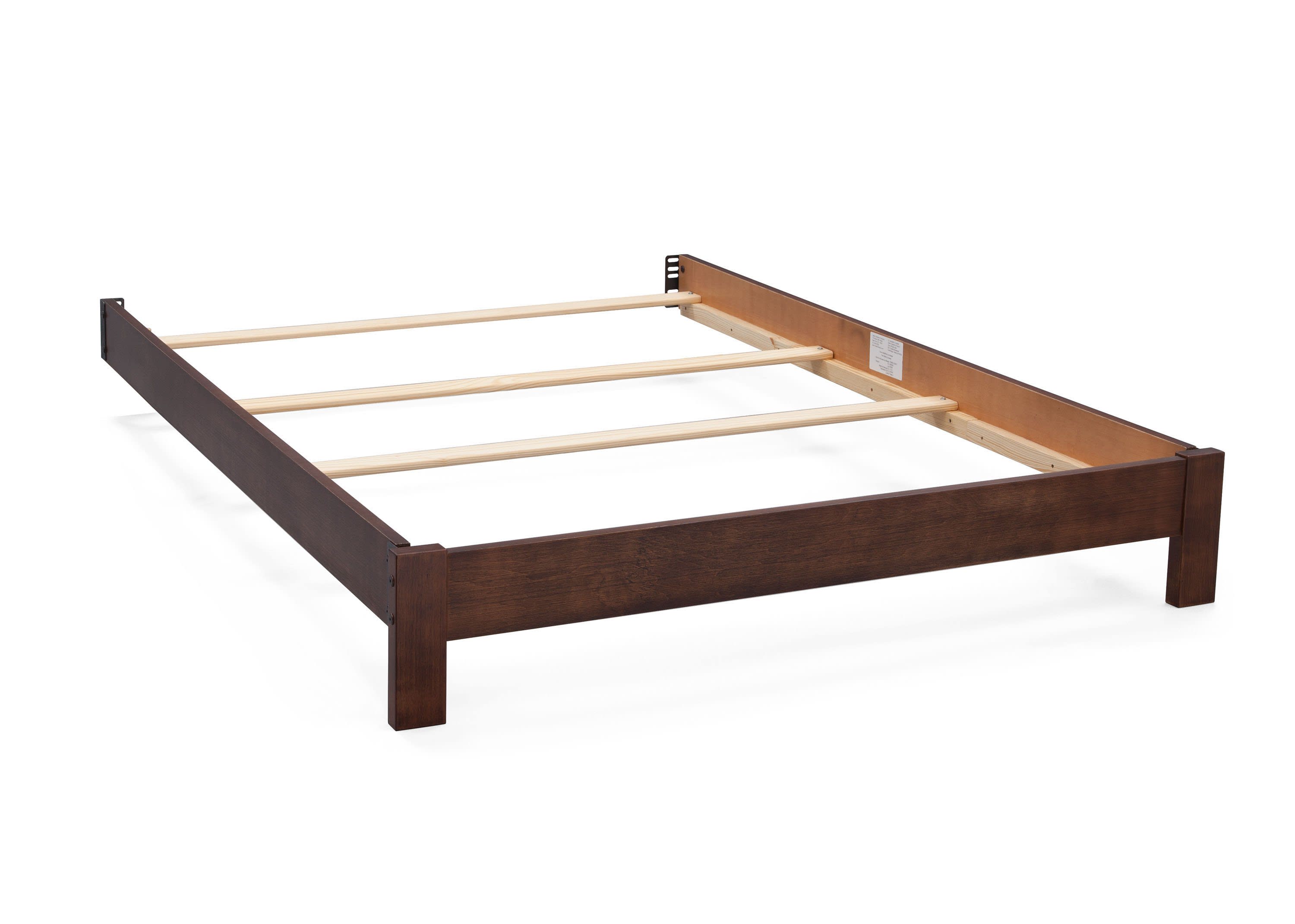 Full Size Platform Bed Kit for 4-in-1 Convertible Cribs - Sturdy Wooden Toddler Bed Frame with Safety Rails - Perfect for Nursery, Kids Room & Guest Bedroom