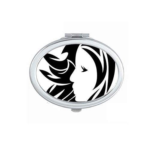 DIYthinker Virgo Zodiac Symbol Mirror - Portable Foldable Double-Sided Makeup Mirror for Travel, Home & Vanity | Perfect for Handbags, Cosmetics & Astrology Lovers