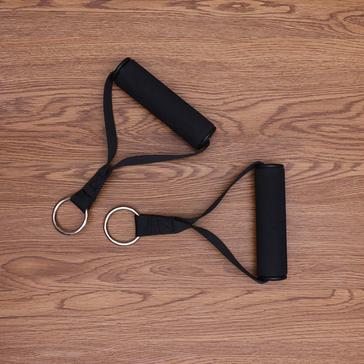Garneck 1 Pair Fitness Strap Handles - Heavy Duty Gym Workout Straps with Foam Grips for Weightlifting, Cross Training, Yoga & Bodybuilding - Perfect for Home Gym, Fitness Studio & Outdoor Exercise