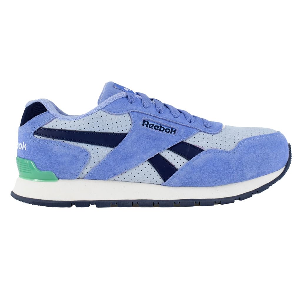 Reebok Women's RB981 Harman Composite Toe Work Sneakers - Blue Safety Shoes for Women | Slip Resistant, Lightweight & Comfortable for Construction, Warehouse & Industrial Work
