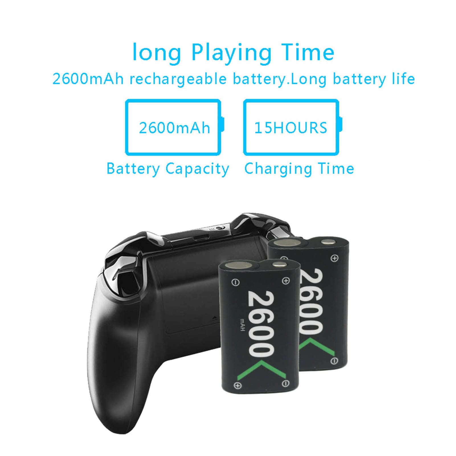 Fast Charging Xbox One Controller Battery - for Gaming & Long Play Sessions