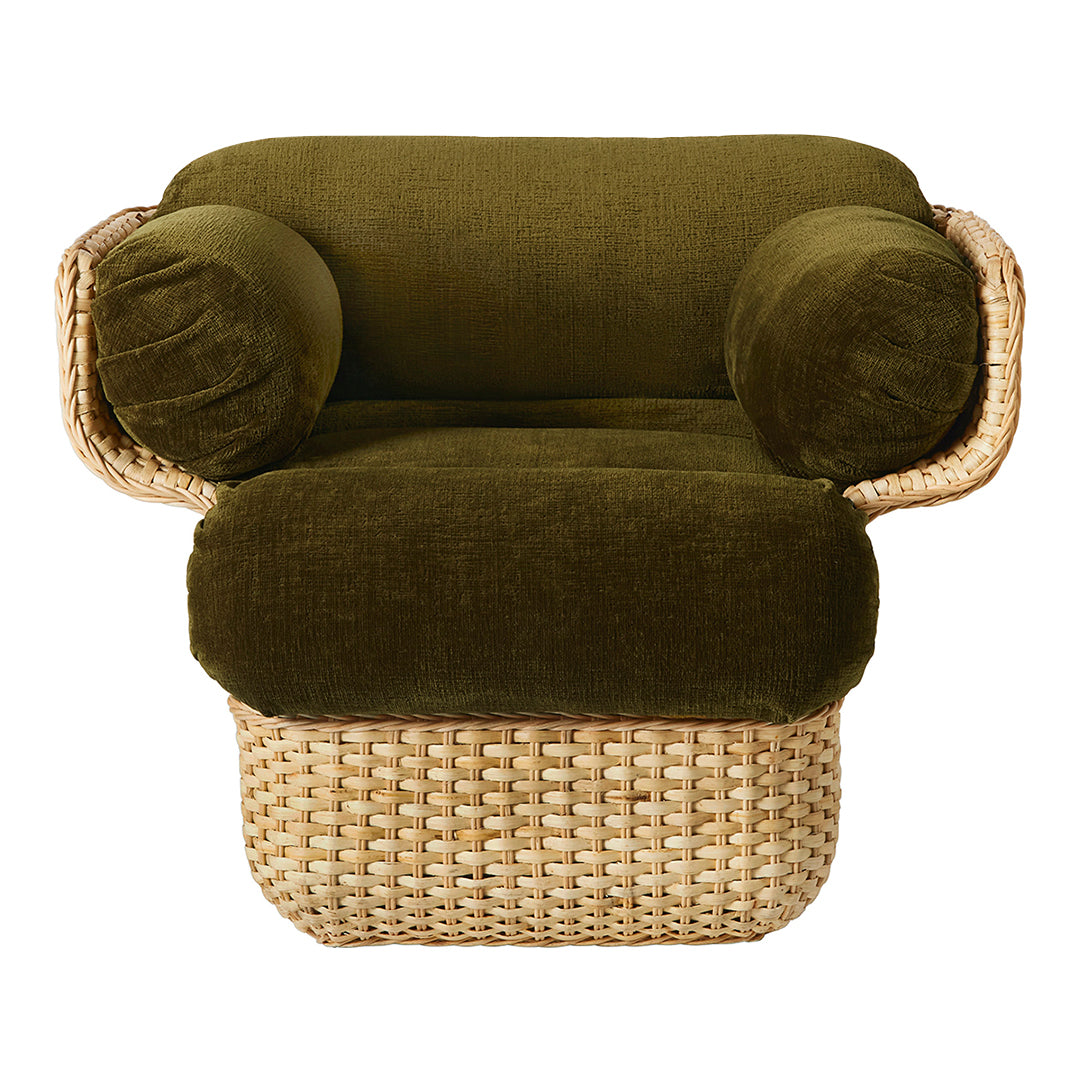 Premium Wicker Basket Lounge Chair for Patio, Outdoor & Garden - Comfortable Rattan Hanging Egg Chair with Cushion - Perfect for Relaxing, Reading & Sunbathing