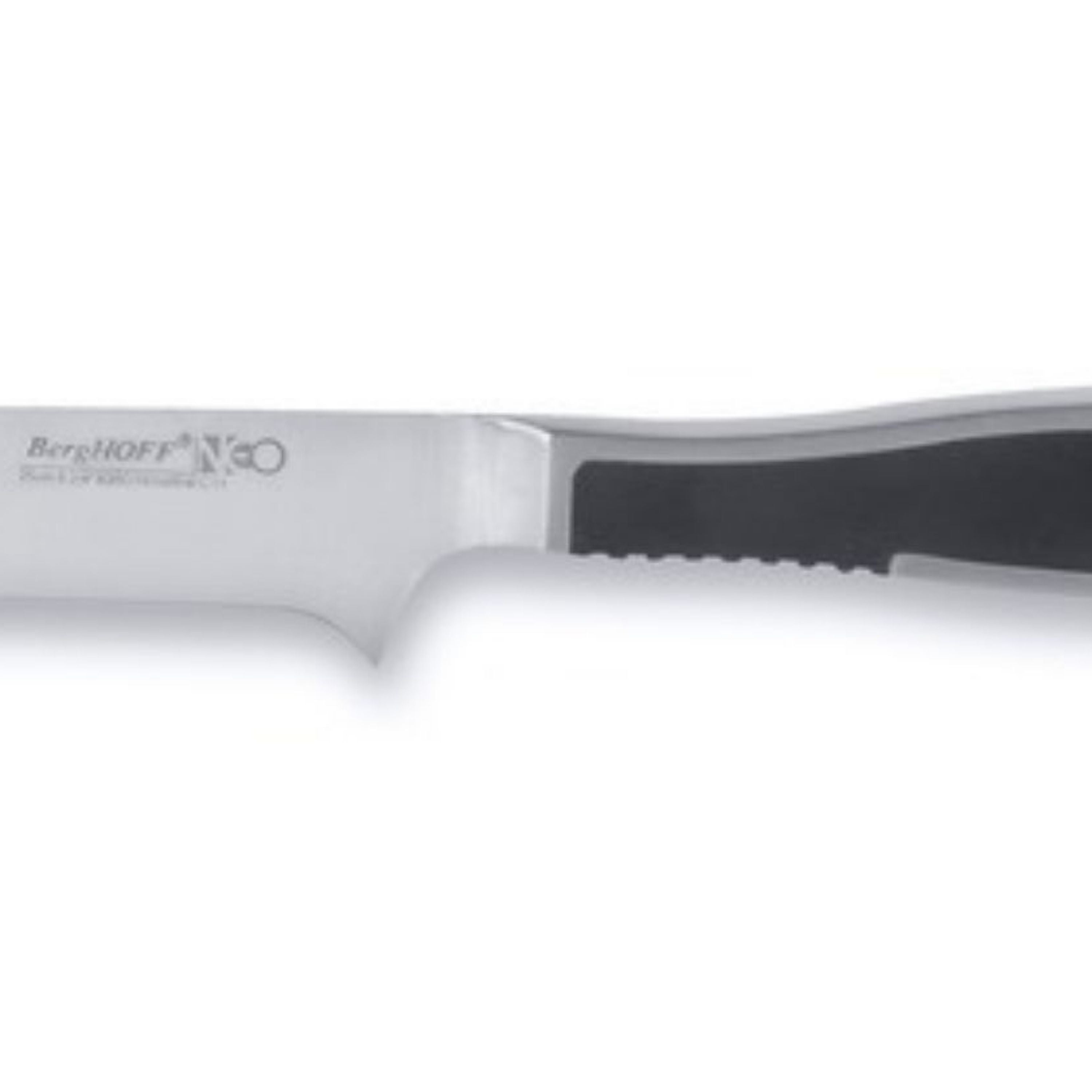 BergHOFF Neo Spanish Ham Knife - Flexible 10-Inch Stainless Steel Blade for Slicing Jamon, Prosciutto & Charcuterie | Perfect for Deli, Kitchen & Gourmet Food Preparation