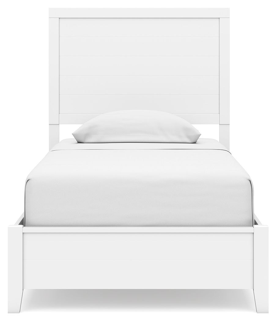 Binterglen Modern Panel Bedroom Set - Queen Size Bed Frame, Nightstand & Dresser - Stylish & Durable Furniture for Master Bedroom, Guest Room, or Apartment