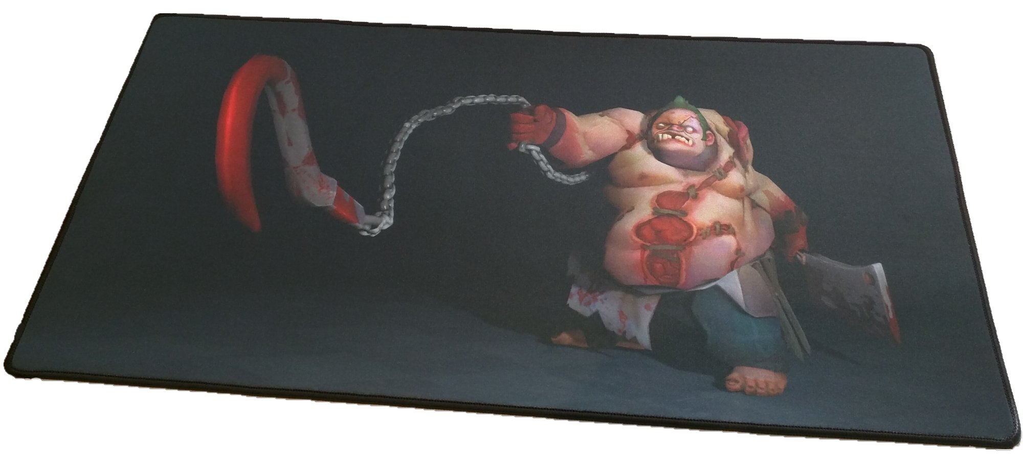 24x12 Inch HD Dota 2 Pudge Hooker Zombie Gaming Mouse Pad - Non-Slip Rubber Base, Waterproof Office Desk Mat for PC, Laptop & Computer Gaming Setup (Esports, Streaming, Work)