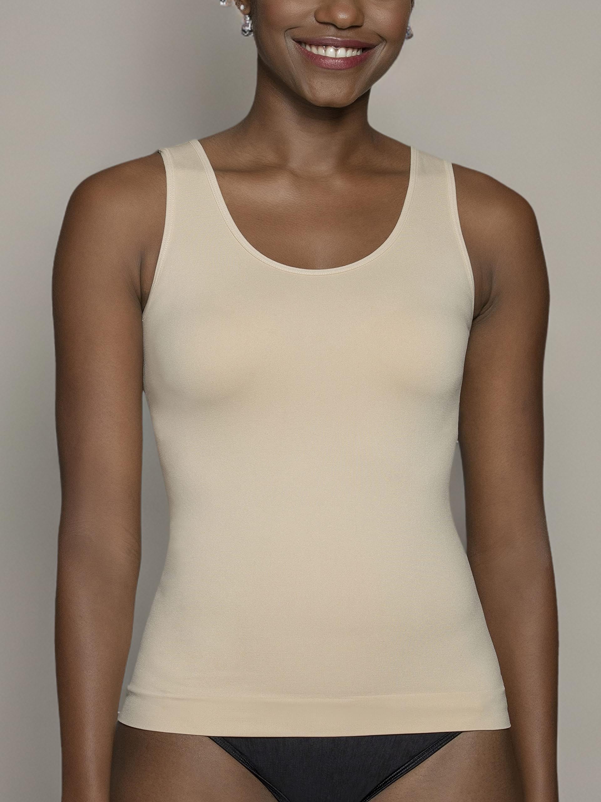 Vanity Fair Women's Camisole Tops - Soft Stretch Everyday Layering Tank Tops for Women | Perfect Under Blazers, Cardigans & Summer Outfits