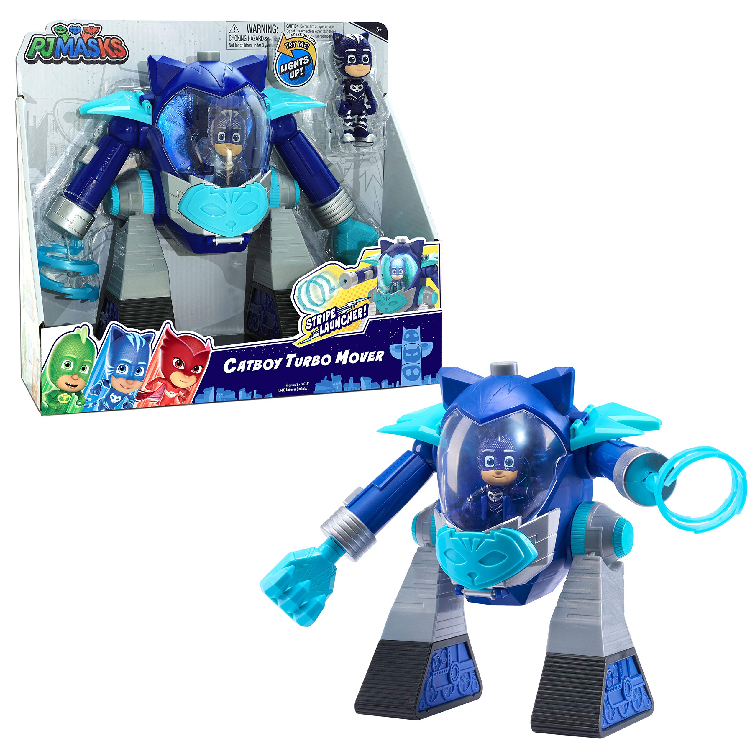 PJ Masks Turbo Movers Catboy Action Figure - Superhero Toy for Kids Ages 3+ | Just Play Official | Birthday Gift & Role Play Fun for Boys & Girls