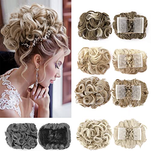 Messy Bun Hair Clip - Perfect for Curly Hair, Easy Chignon Updo for Women | Great for Work, Parties & Everyday Wear