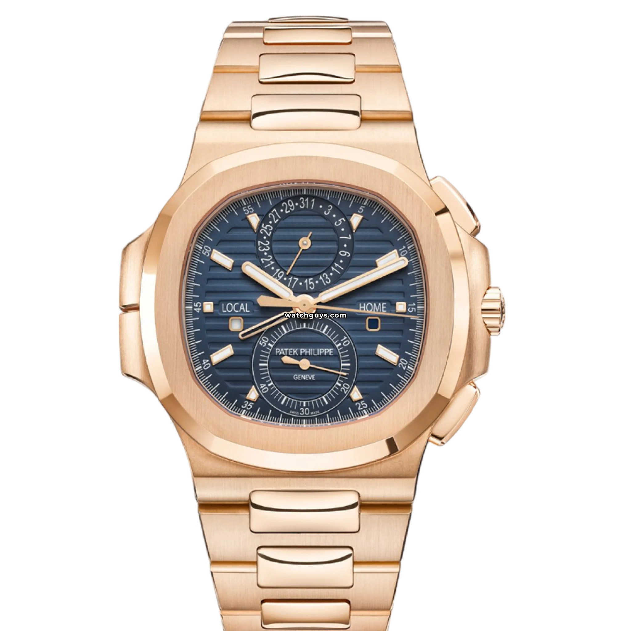 Luxury Patek Philippe Nautilus 5990/1R 001 Rose Gold Men's Watch - Perfect for Business Meetings & Special Occasions