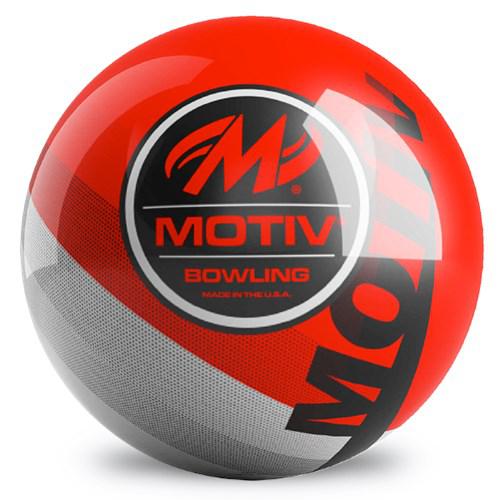 Motiv Velocity Red & Grey Spare Bowling Ball | High Performance Reactive Resin | Perfect for Strikes & Spares in League Play & Tournaments
