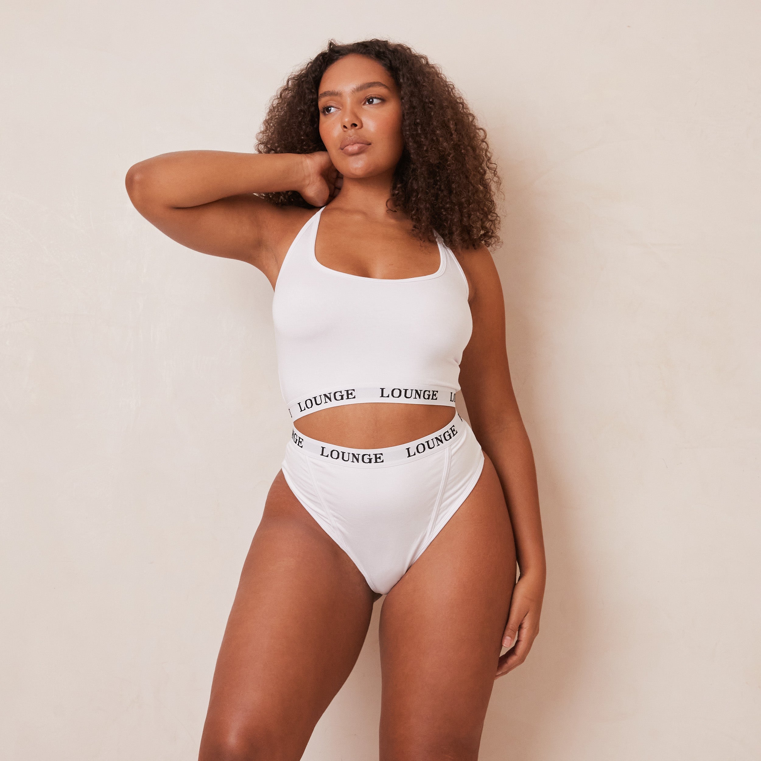 Bamboo Basic Bralette - Soft Wireless Comfort Bra in White | Eco-Friendly Women's Underwear for Yoga, Sleep & Everyday Wear