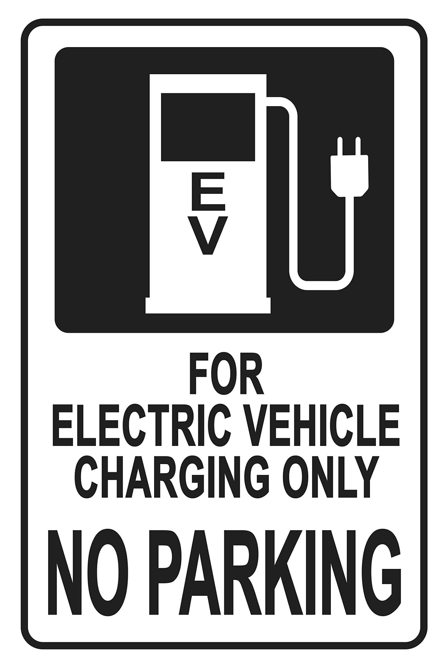 Electric Vehicle Charging ONLY - No Parking Sign | 14