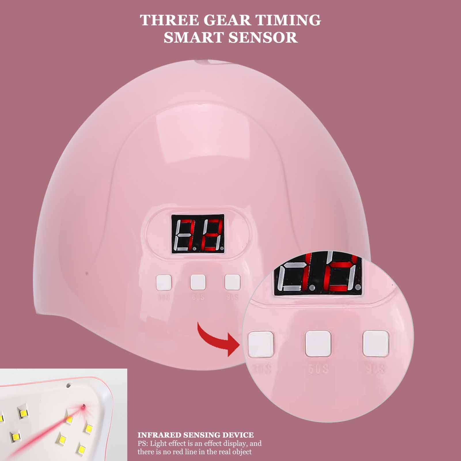 Portable UV LED Nail Gel Polish Kit with Fast Drying Lamp - Perfect for Home Manicure, Salon & Nail Shop Use