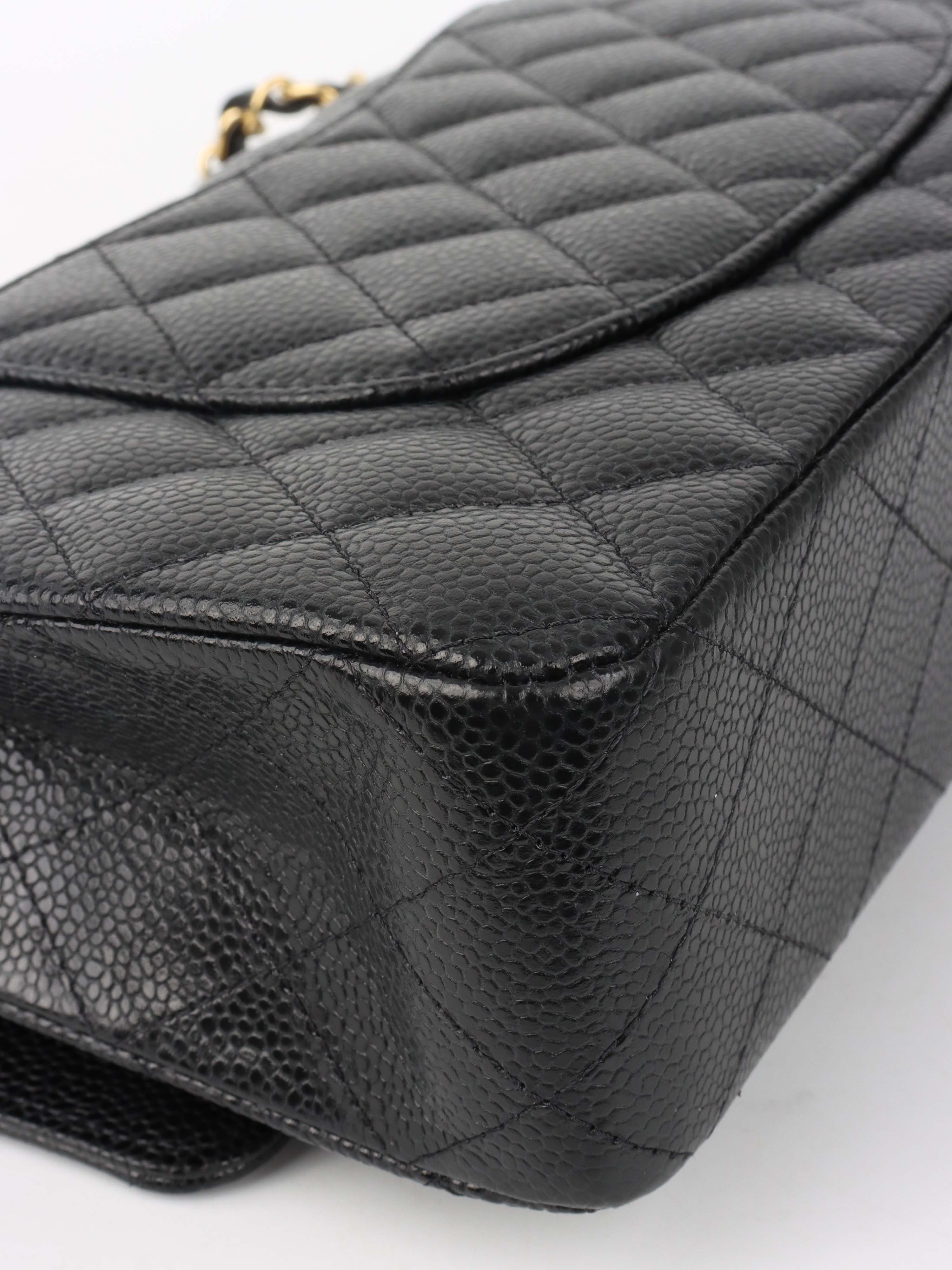 Chanel Black Medium Caviar Classic Flap Bag with Gold Hardware - Timeless Luxury Handbag for Women, Perfect for Evening Events & Special Occasions