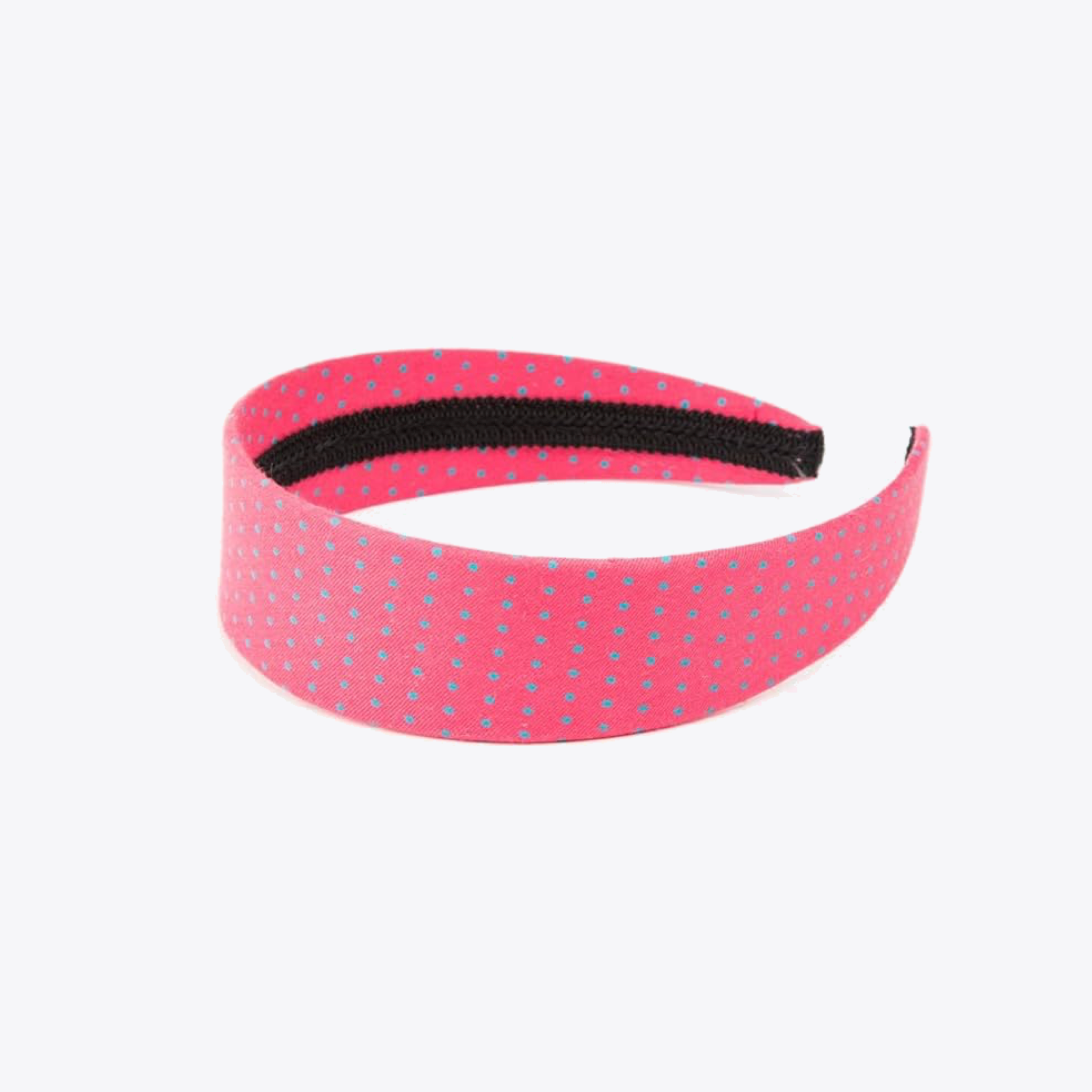 Stylish Pink and Blue Dot Headband for Women - Fashion Hair Accessory for Workouts, Yoga, and Everyday Wear