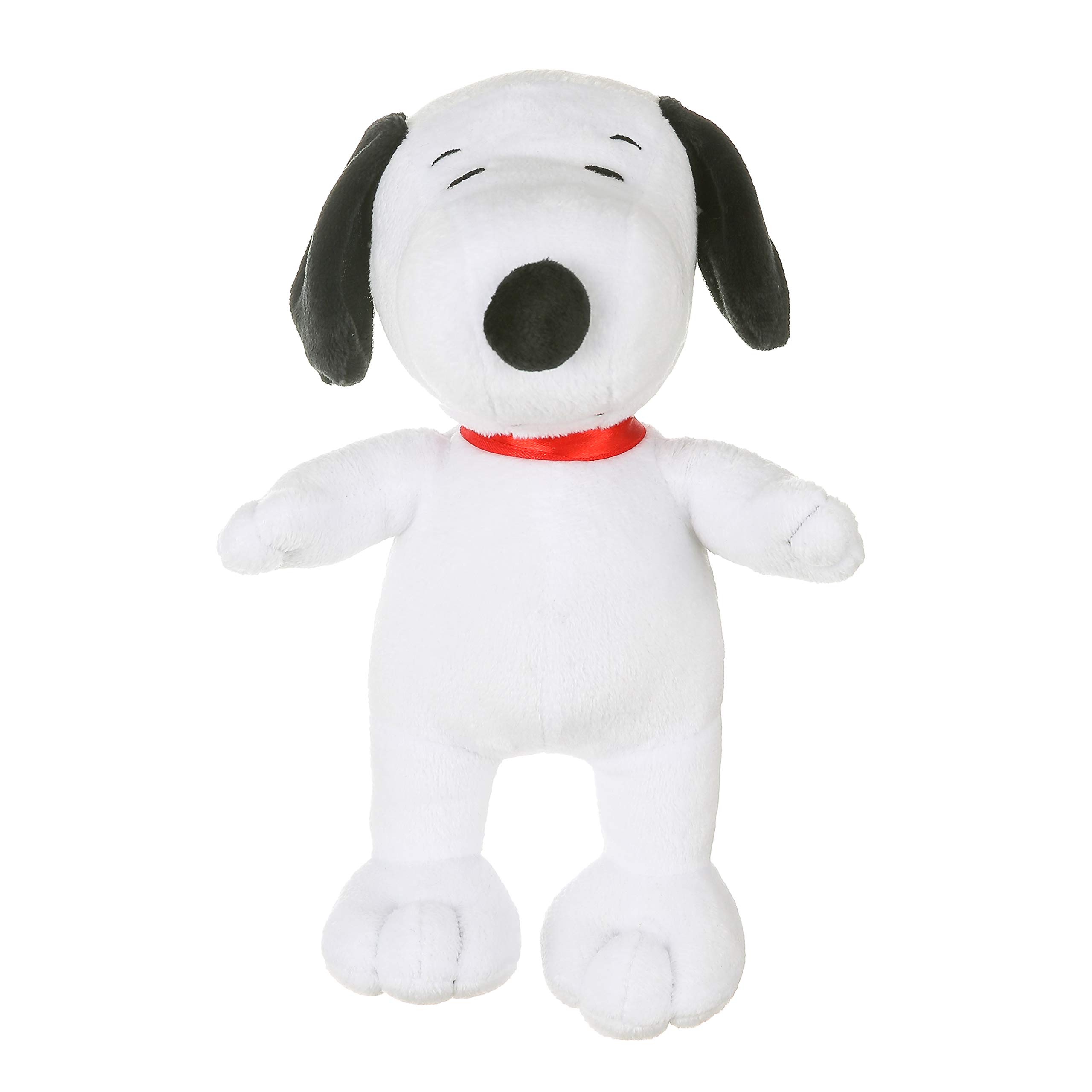 Peanuts Snoopy Plush Dog Toy with Squeaker - 9 Inch Medium White Officially Licensed Peanuts Pet Toy for Small & Large Dogs - Soft Fabric Chew Toy for Playtime, Training & Cuddling