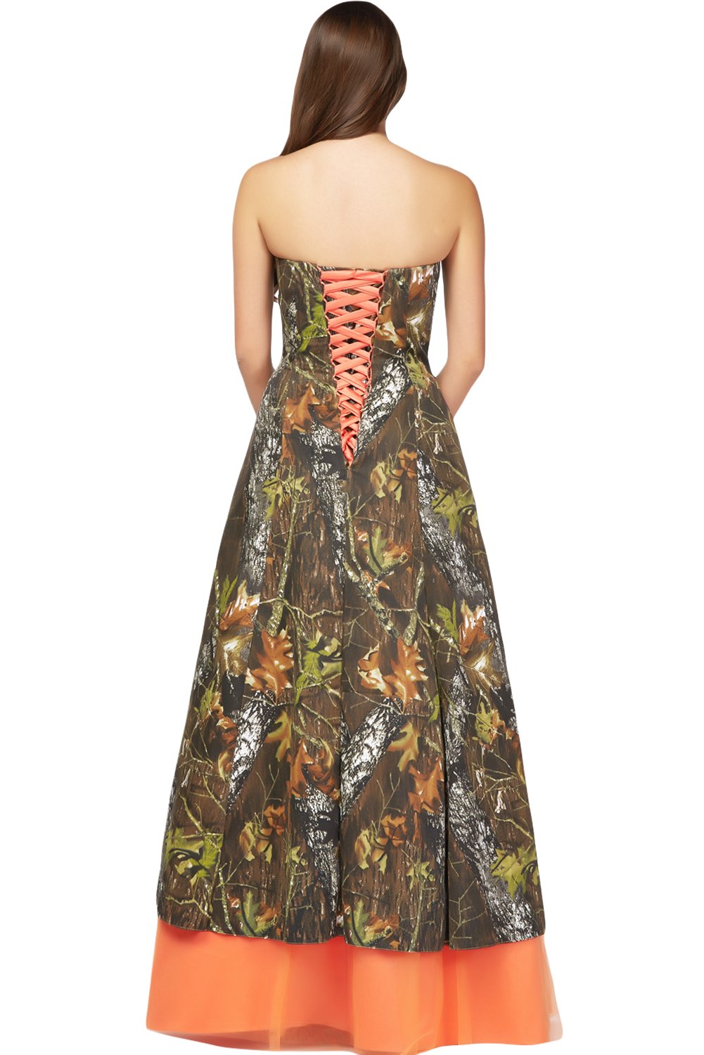 Camouflage Wedding Dresses for Bride | Evening Prom Formal Gown | Outdoor Boho Bridal Gown for Forest Wedding & Photoshoot