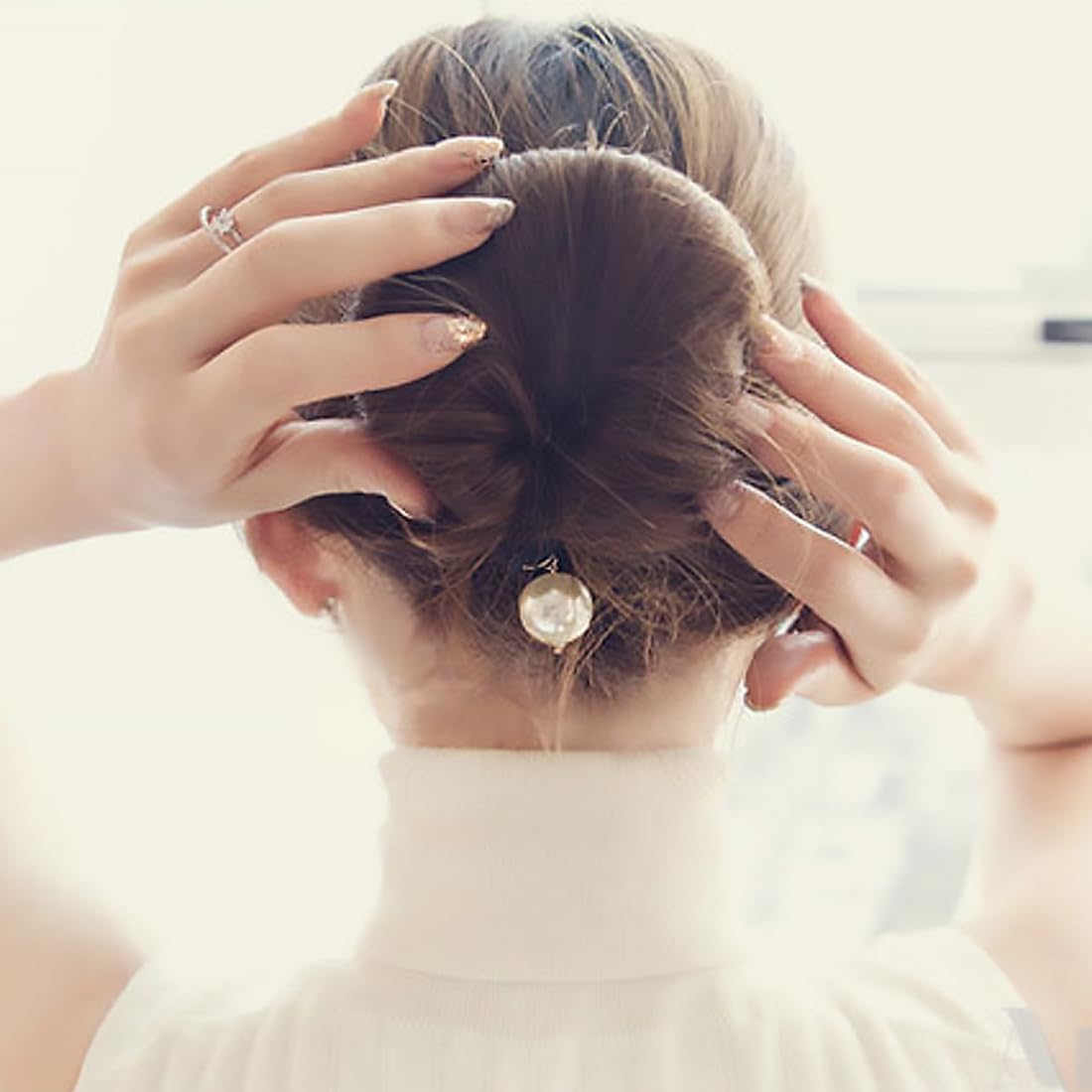 PLABBDPL Magic Chignon Hair Styling Tool, 2-Pack Donut Bun Maker for Women, DIY Hair Accessories for Easy Updos – Perfect for Weddings, Parties & Everyday Hairstyles