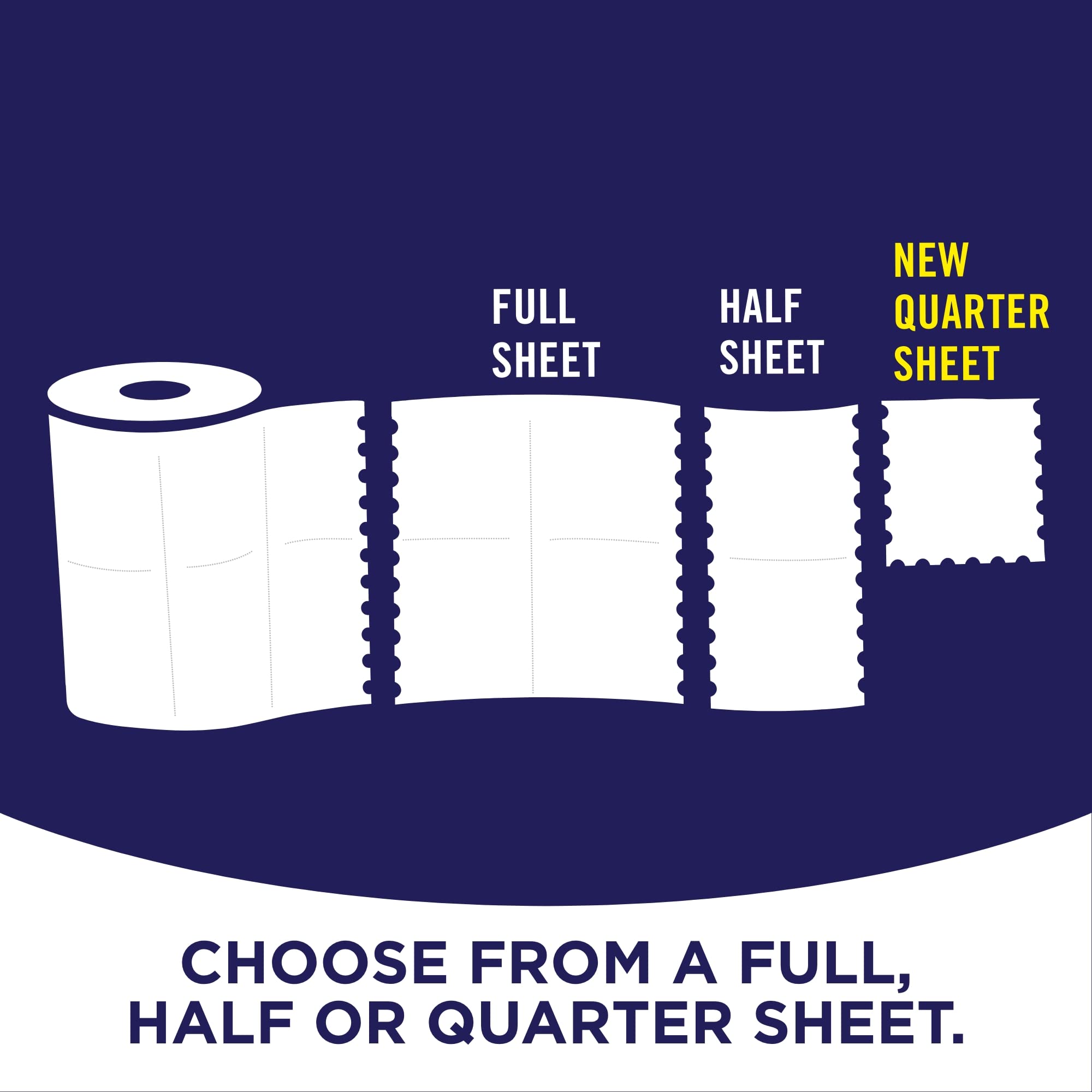 Sparkle® Tear-A-Square® Paper Towels - 24 Double Rolls (48 Regular Rolls) | Ultra Absorbent, Strong & Soft | Perfect for Kitchen Cleaning, Spills & Household Use