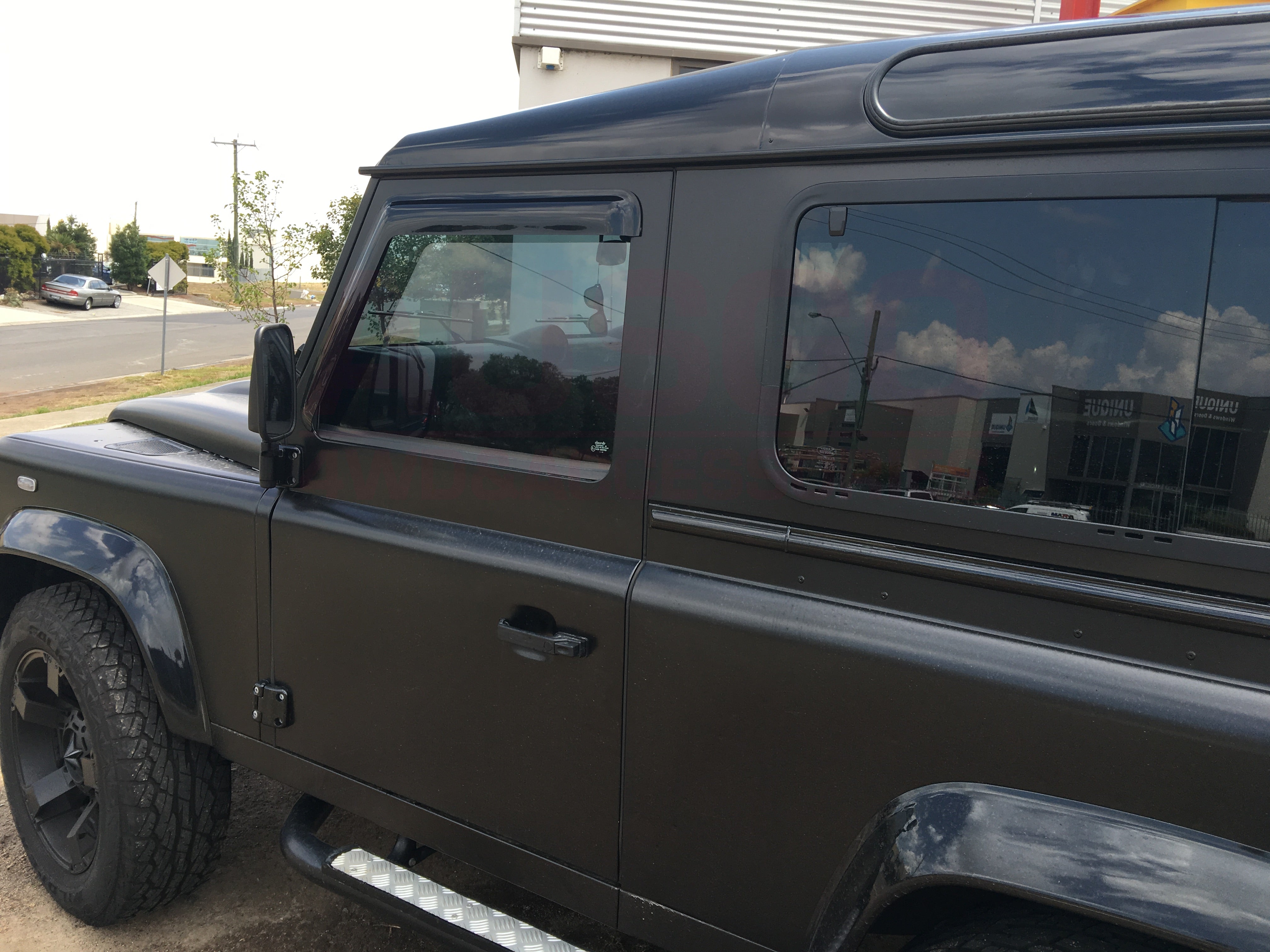 Land Rover Defender Weather Shields (1993-2019 Models) - Durable Rain Guards for Off-Road Adventures & Daily Driving Protection