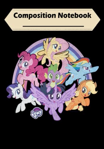 My Little Pony Composition Notebook - 6x9 Inches, 100 Pages Lined Journal for School, Work & Creative Writing | Perfect for Students, Note Taking & Gift Ideas