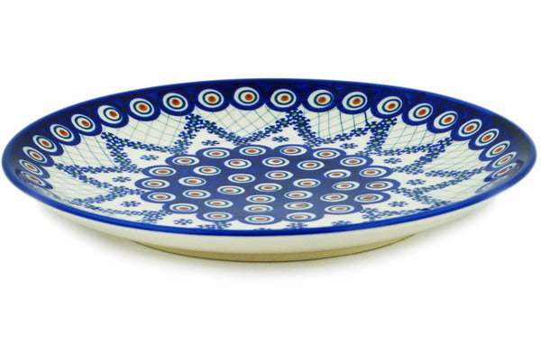 10-Piece Peacock Lattice Dinner Plate Set - Elegant Porcelain Plates for Dining, Entertaining & Home Decor - Perfect for Dinner Parties, Weddings & Everyday Use