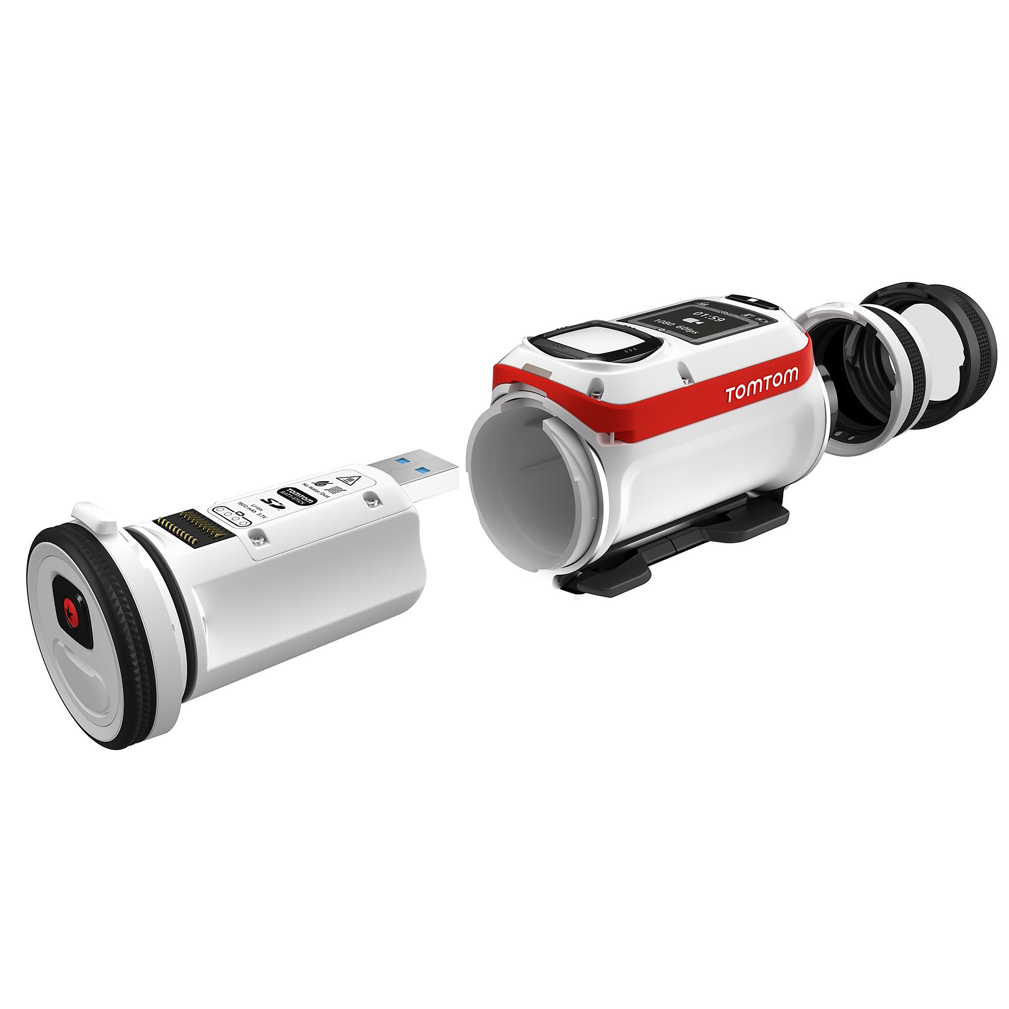 TomTom Bandit 4K Waterproof Action Camera - Ultra HD Sports Video Recorder for Adventure, Surfing, Skiing & Outdoor Activities