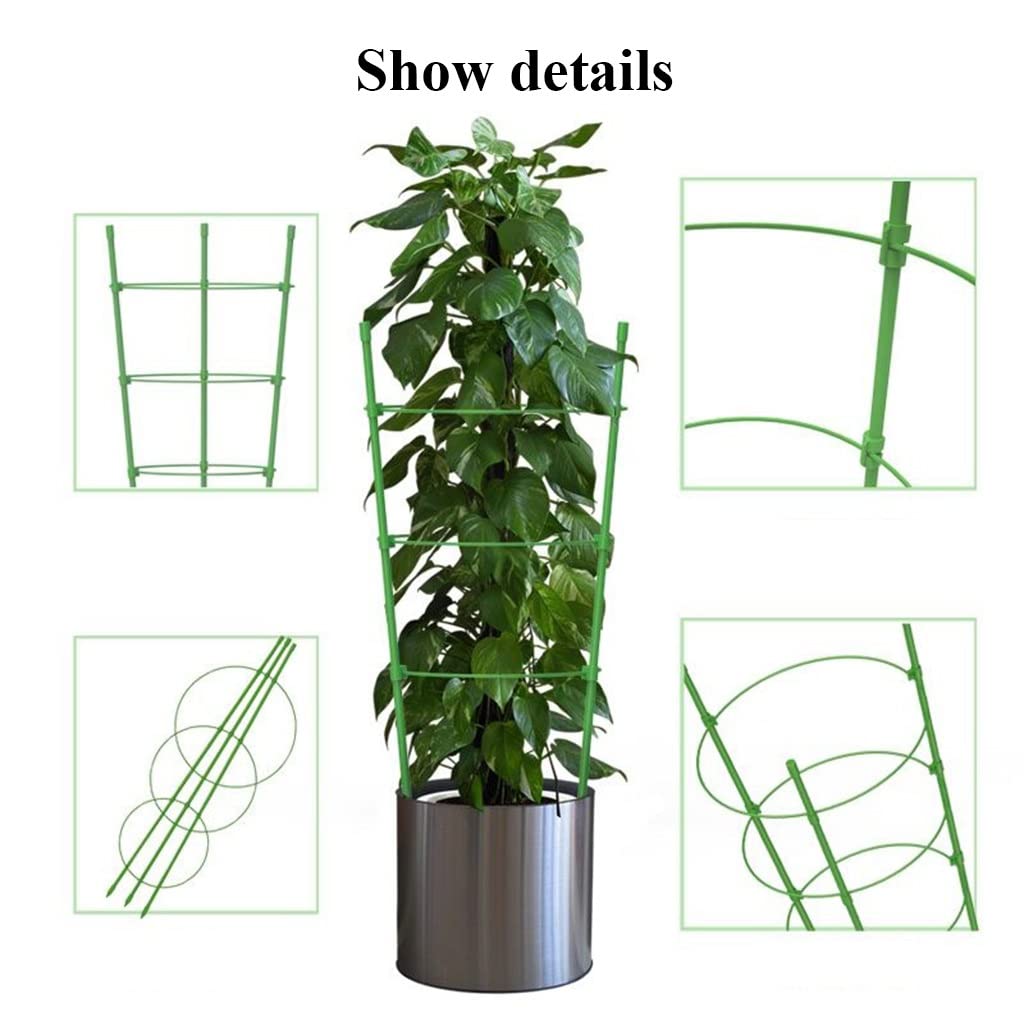 **60cm Garden Climber Shelf - 3 Pack Plant Support Frame for Climbing Vines, Roses, Vegetables & Pots | Tomato Cage Stake & Gardening Tool for Outdoor & Indoor Use**
