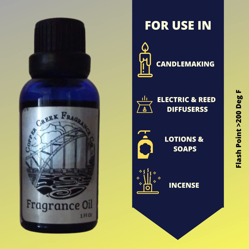 Premium Copper Creek Butt Naked Fragrance Oil - 1 Oz for DIY Lotions, Soaps, Candles & Perfumes | Long-Lasting Scent for Home, Spa & Aromatherapy Use