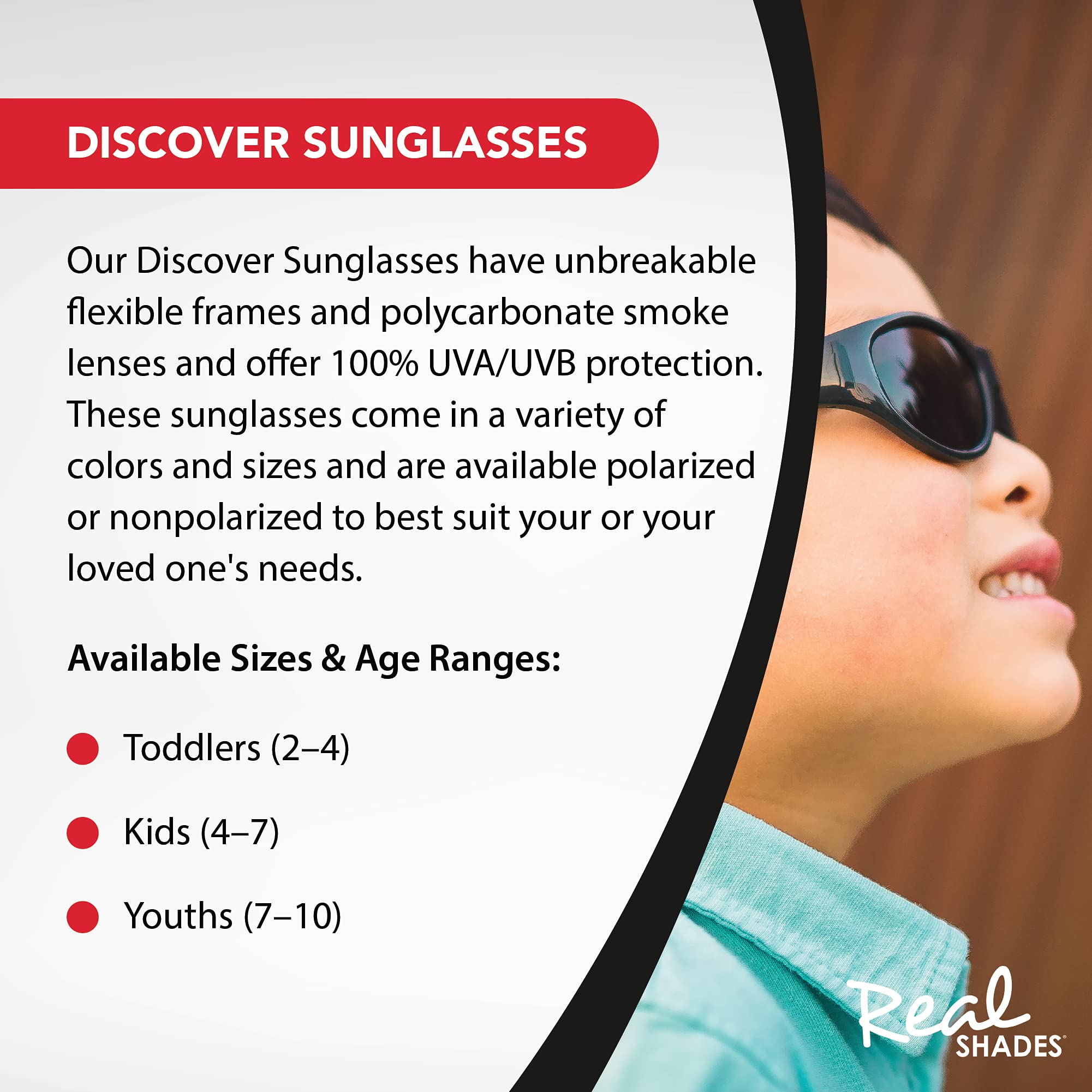 Trendy UV Protection Sunglasses for Toddlers, Kids & Youth - Lightweight & Durable for Outdoor Play, Beach & Sports