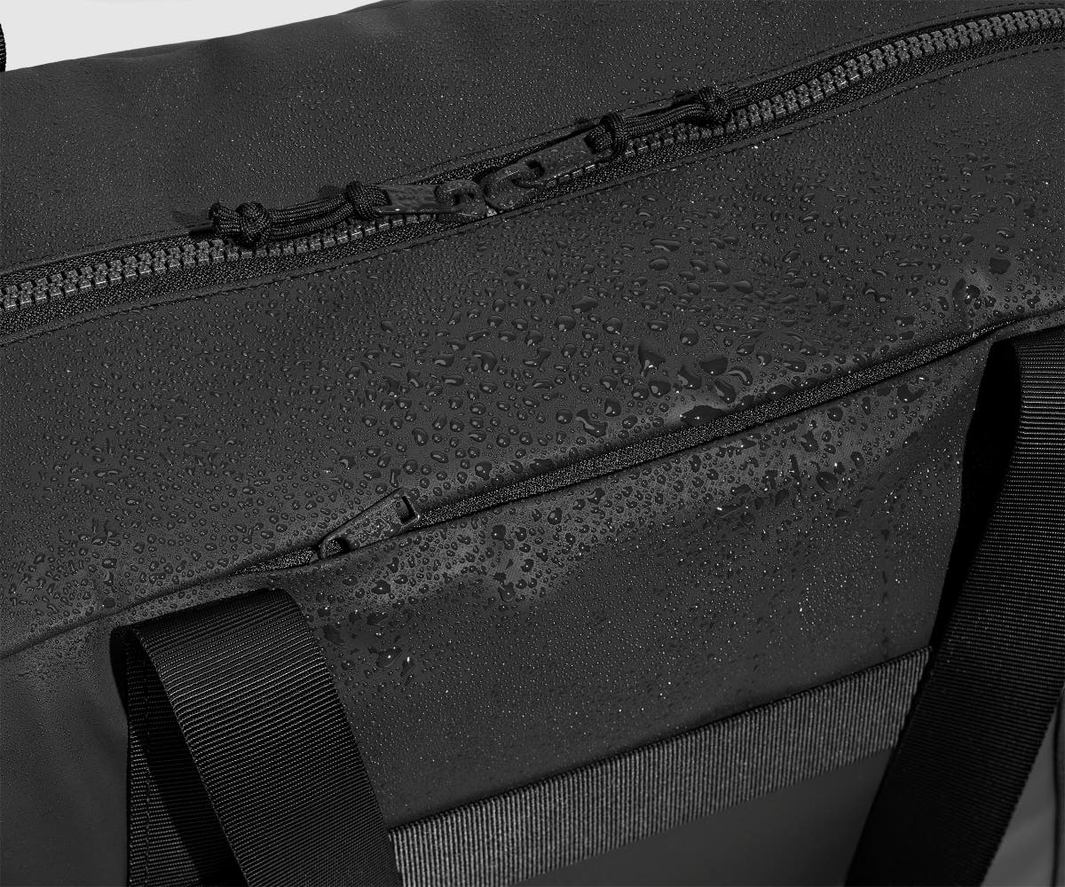 Jet Black Active Duffle 40L - Lightweight Water-Resistant Gym Bag for Travel, Workout & Sports | Perfect for Gym, Business Trips & Weekend Getaways
