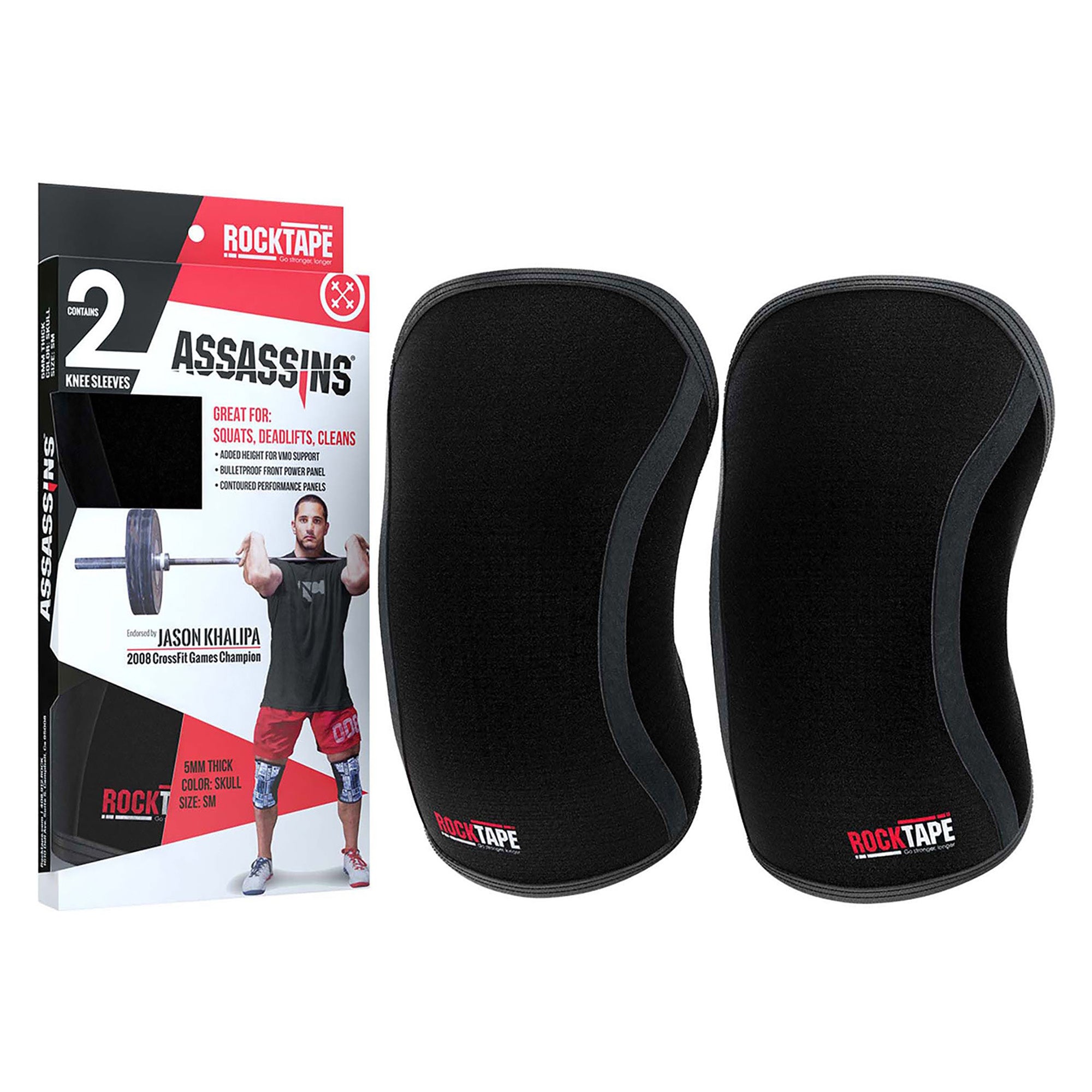 Assassins 5mm Knee Sleeves for Weightlifting & CrossFit - Support & Compression for Squats, Deadlifts & Workouts