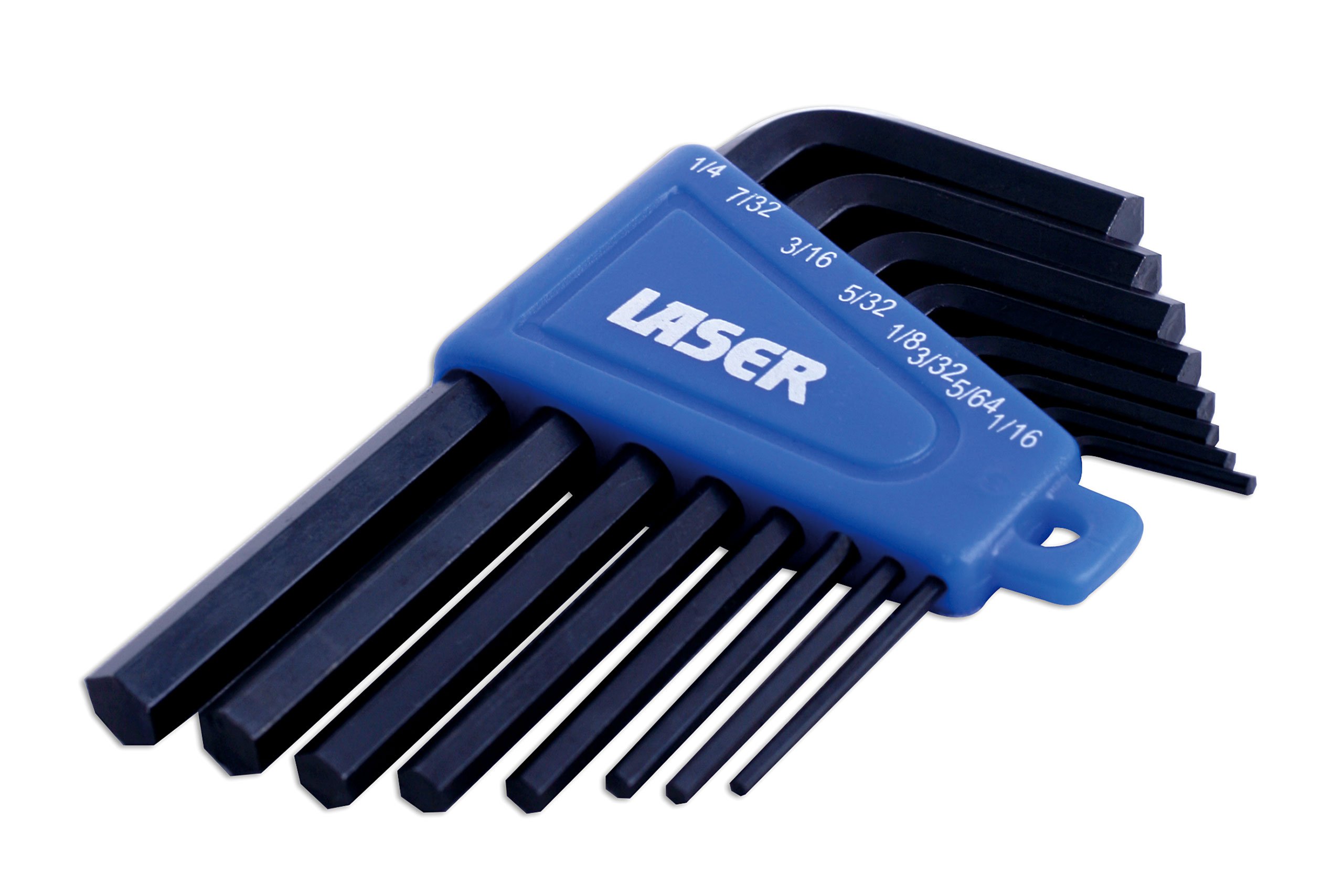 Laser 0267 Imperial Hex Key Set - 8-Piece Precision Tool Kit for Home Improvement, Furniture Assembly & Bike Repair
