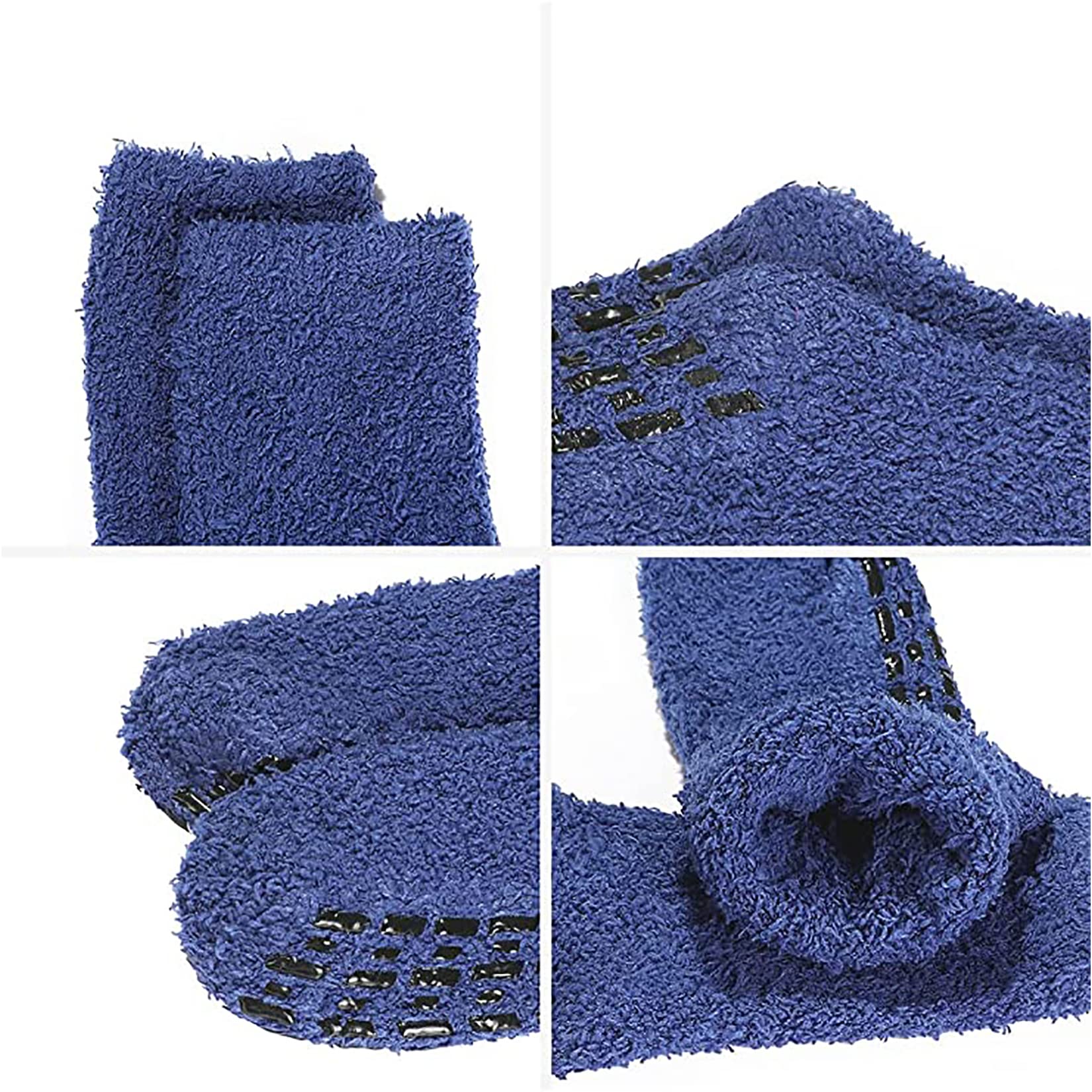 Century Star Non-Slip Fuzzy Socks for Men - Warm Winter Grip Slipper Socks with Fluffy Interior - Cozy Hospital, Sleeping & Christmas Gift Socks for Home, Travel and Relaxation