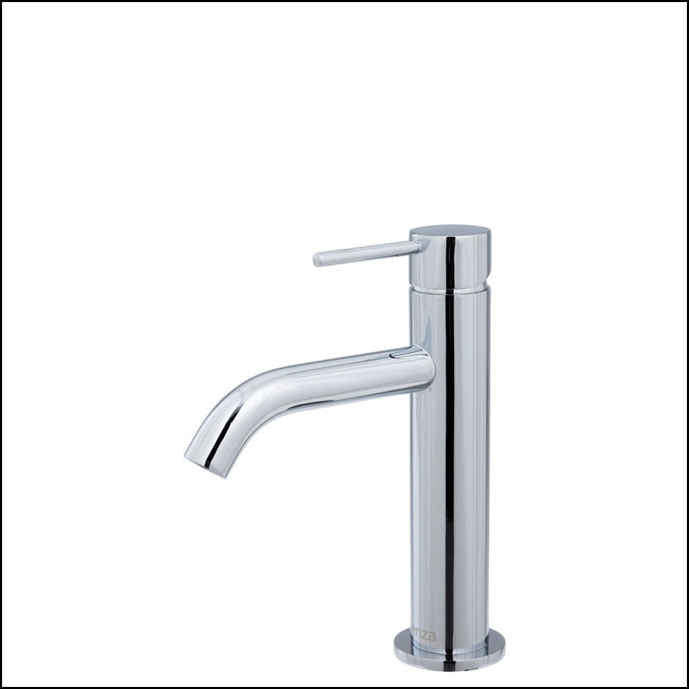 Fienza Kaya 228103 Chrome Basin Mixer Tap - Modern Bathroom Faucet with Single Lever Handle for Sink, Vanity, and Washbasin - Perfect for Home, Hotel, and Commercial Use
