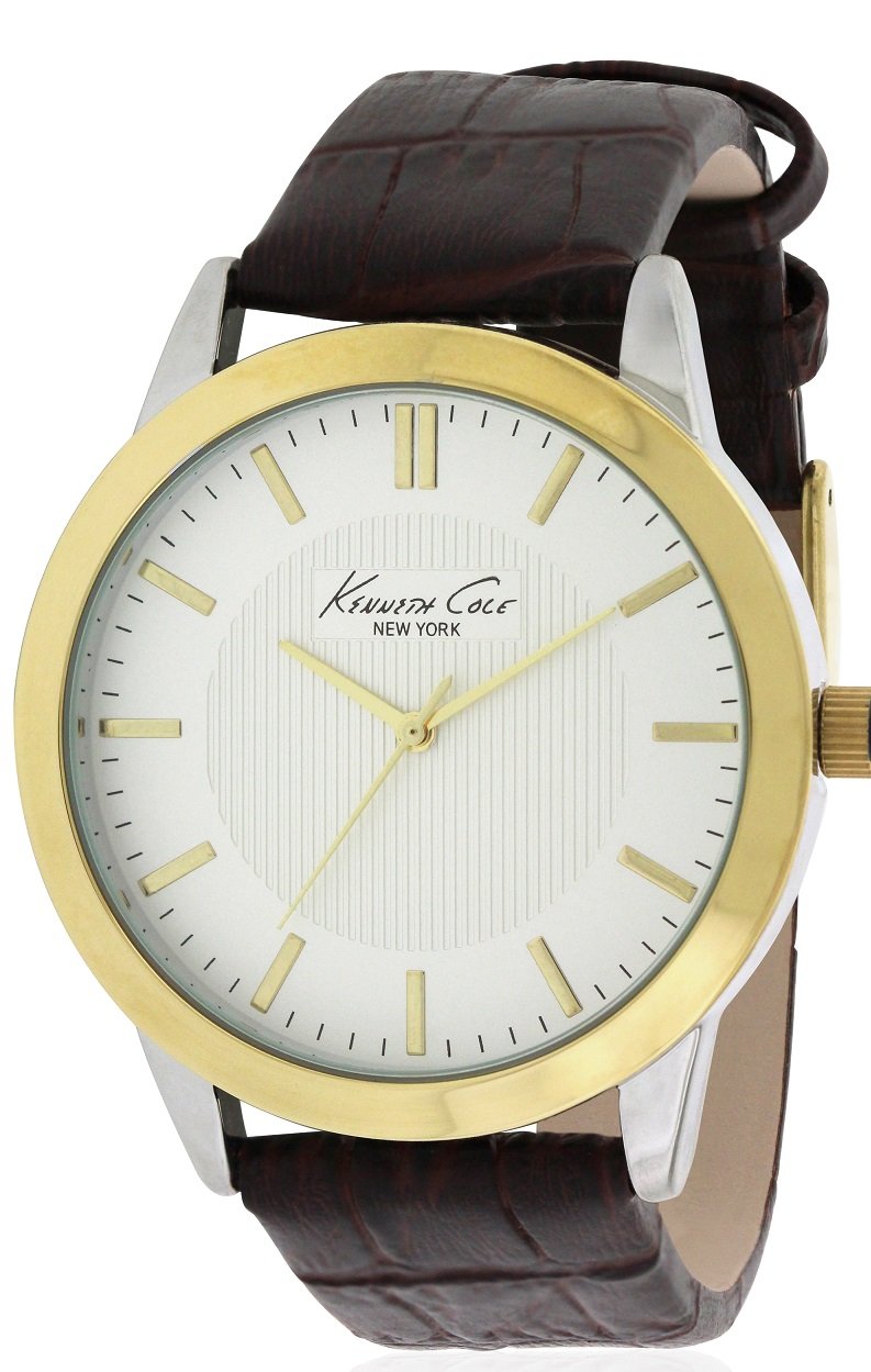 Kenneth Cole Men's Classic Stainless Steel Watch - Silver Dial, Water Resistant, Casual & Dress Wear for Business, Office & Everyday Use