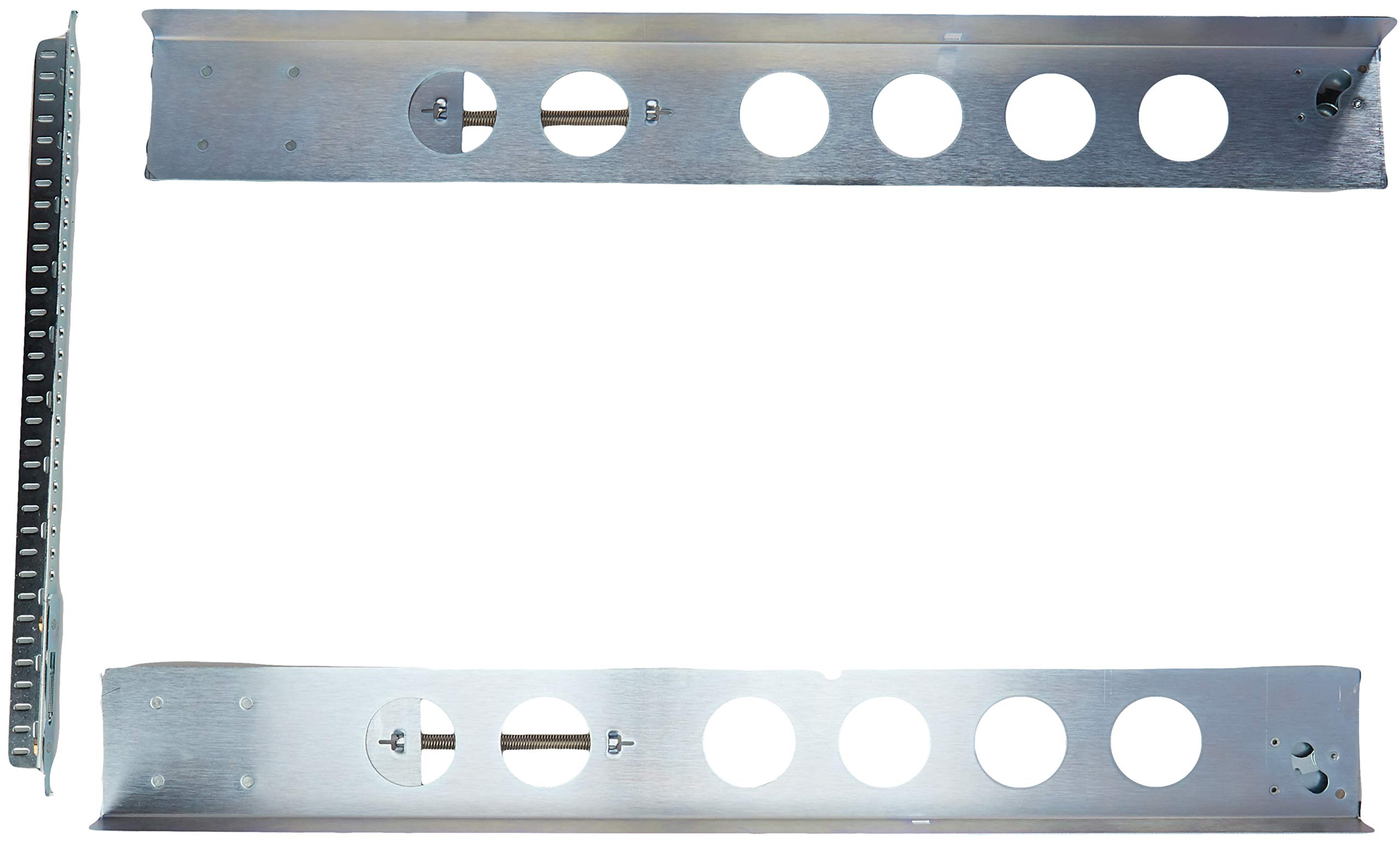 2U Tool-Less Fixed Rack Rail for Square Hole 4POST Server Racks - Easy Installation for Data Center & Network Equipment