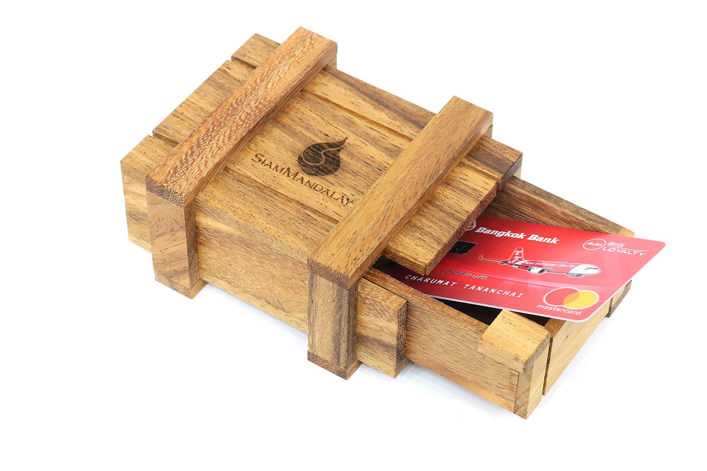 3D Wooden Puzzle Box with Hidden Secret Compartment - Brain Teaser Lock Box for Cash, Jewelry & Gift Cards | Double Magic Puzzle Box for Adults & Kids | Perfect for Gifts, Treasure Hunts & Home Decor