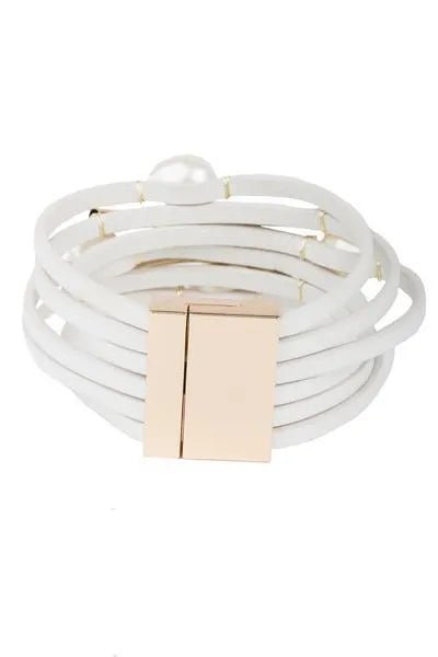 Achai Pearl Double Wrap Leather Bracelet for Women - Elegant Boho Handmade Jewelry Gift for Her - Perfect for Weddings, Parties & Everyday Wear
