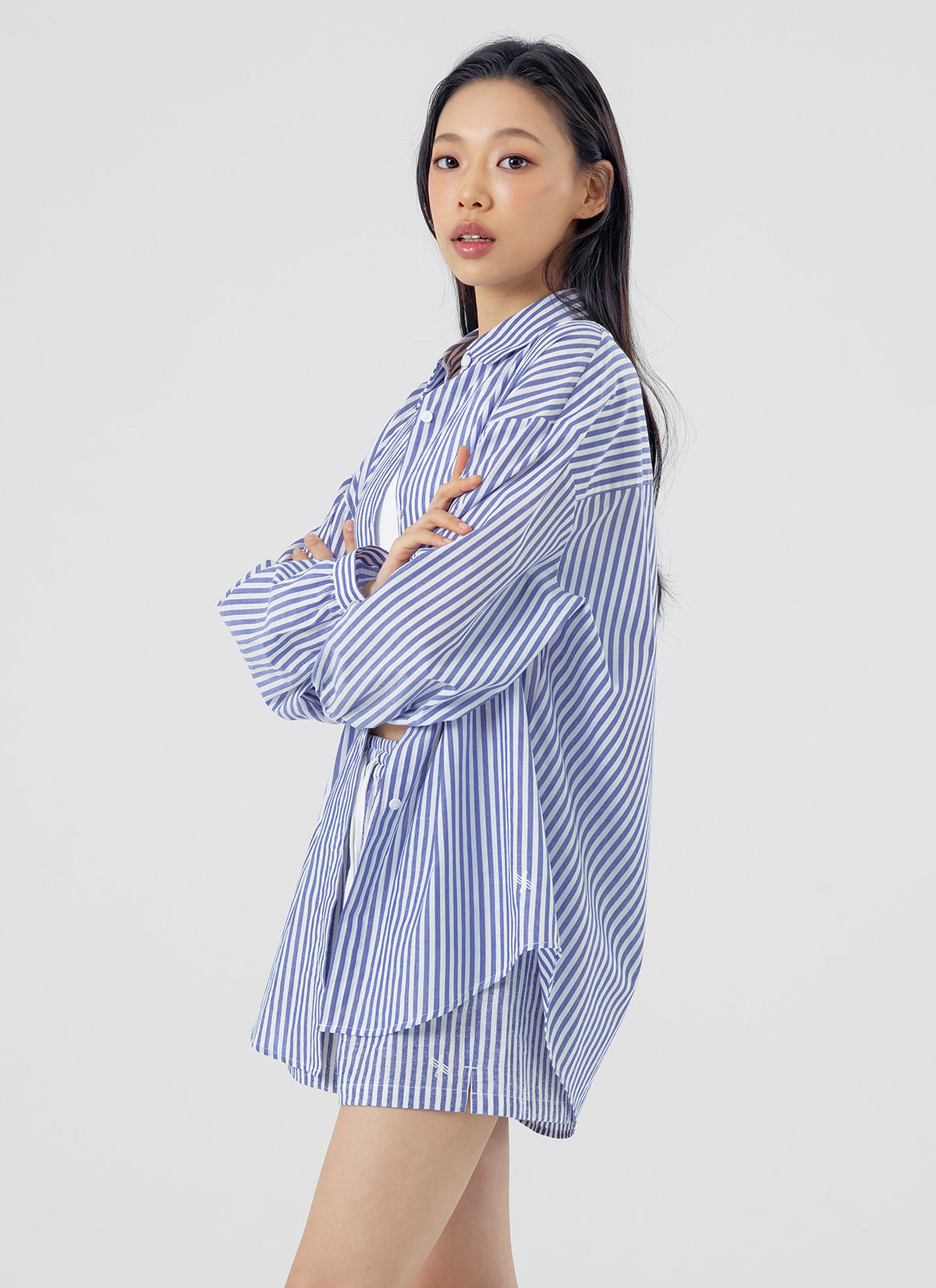 Soft Stripe Loose Fit Shirts for Men & Women - Comfortable Casual Button Down Shirts for Everyday Wear, Office & Weekend Outings