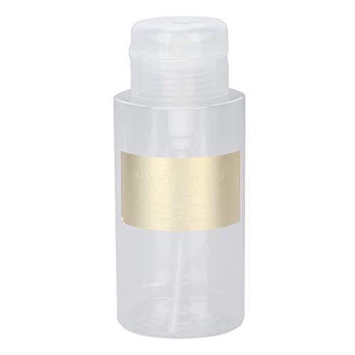 300ml Empty Press Bottle for Nail Polish & Makeup Remover - Multi-Purpose Refillable Squeeze Bottle for Salon, Home & Travel Use