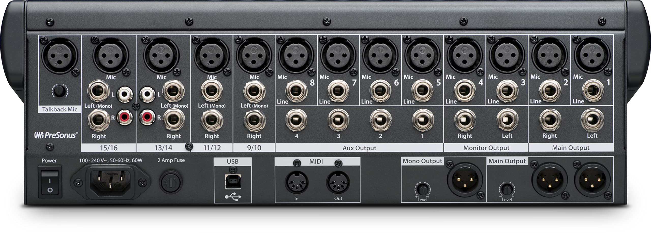 PreSonus StudioLive 16.0.2 USB 16x2 Digital Mixer for Live Performance & Studio Recording - Perfect for Bands, Podcasts, and Home Studios