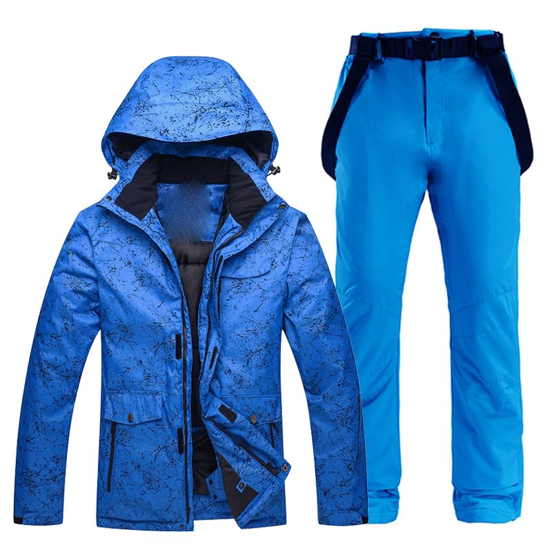 **Aoleaky Couples Ski Suit Set - Men's Waterproof Snow Jacket & Pants for Winter Sports - Warm Snowboarding Outfit for Skiing & Snowboarding**    *(Perfect for Couples Ski Trips, Snowboarding Adventures & Winter Mountain Getaways)*