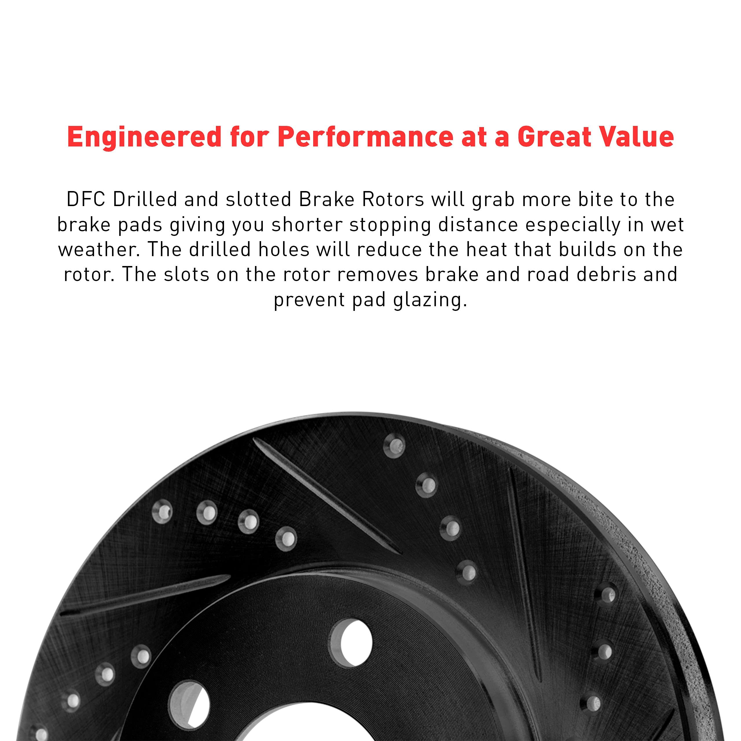 Premium Ceramic Brake Pads & Rotors Kit for Cars, Trucks & SUVs - High Performance, Durable & Quiet | Ideal for Daily Commuting, Highway Driving & Off-Road Adventures | Dynamic Friction Company
